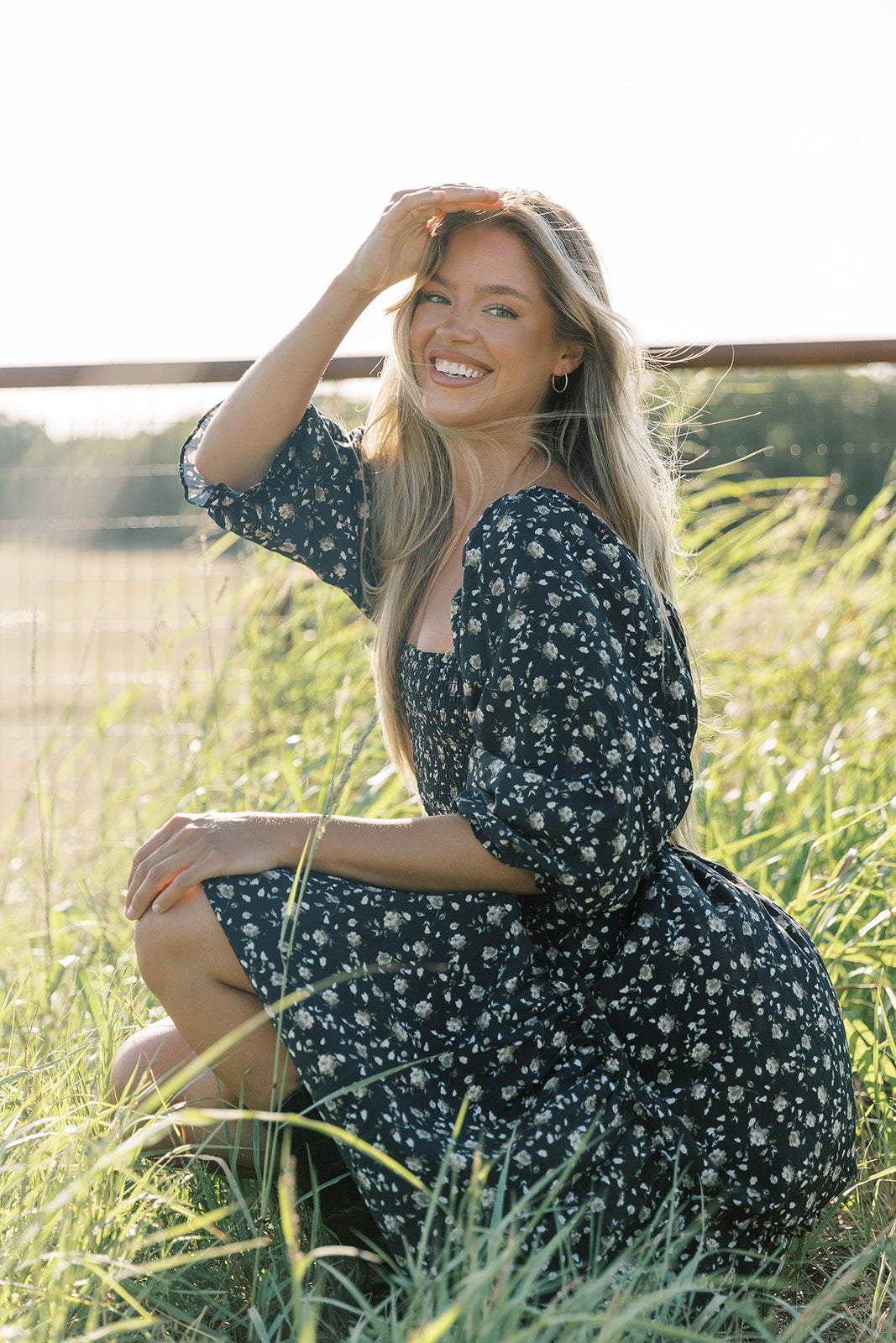 Felicia Midi Dress in Black