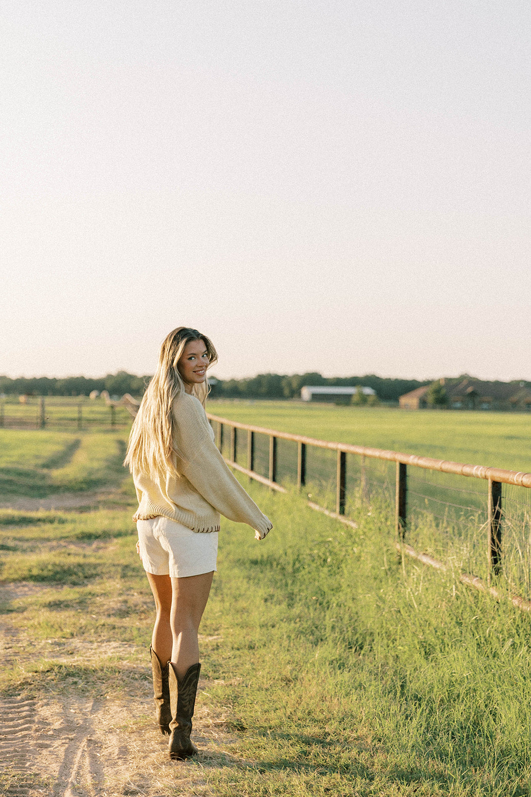 Lucky Baby Stitched Sweater in Butter