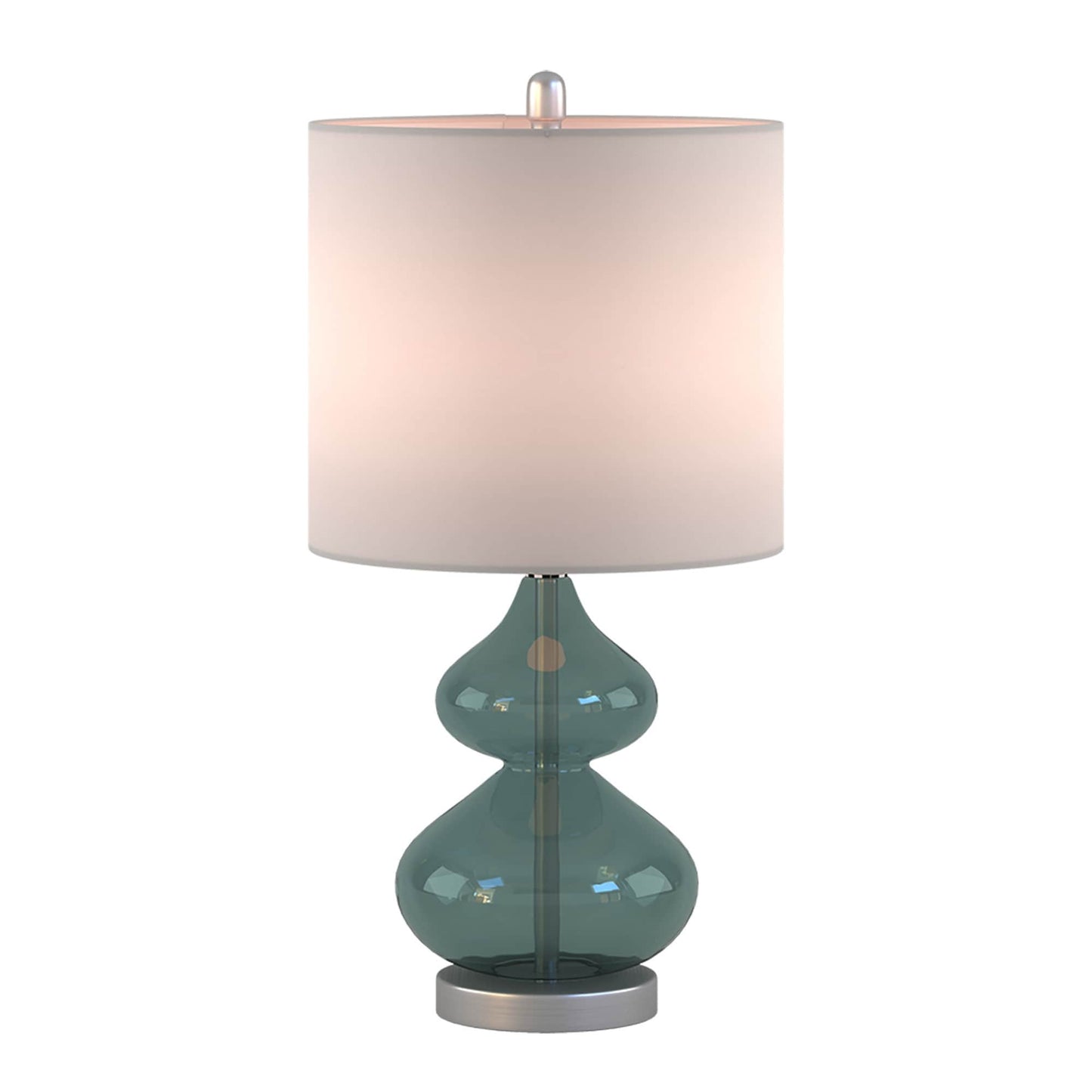 Ellipse Curved Gourd Glass Table Lamp, Set of 2