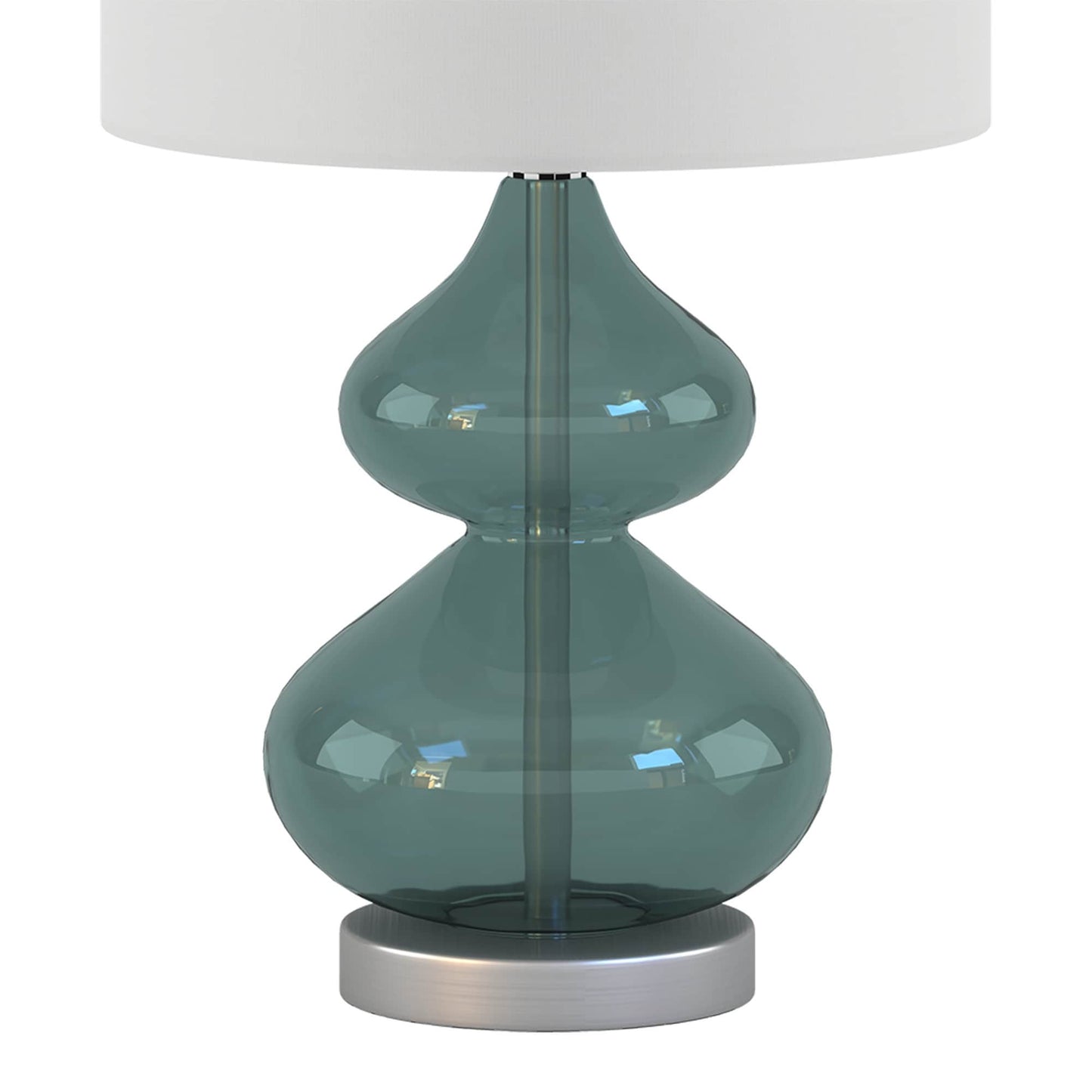 Ellipse Curved Gourd Glass Table Lamp, Set of 2