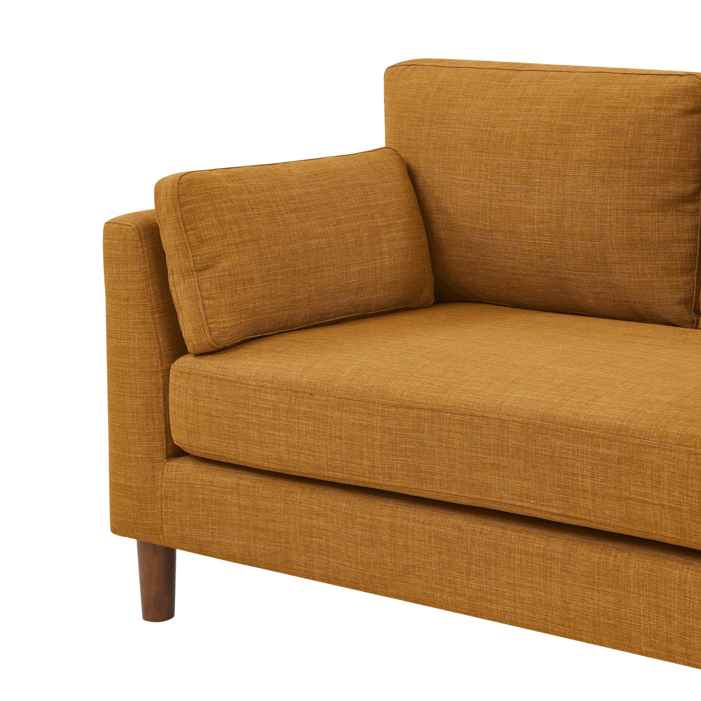 57 Fabric Loveseat with Wood Legs - 34 D x 57 W x 33.5 H