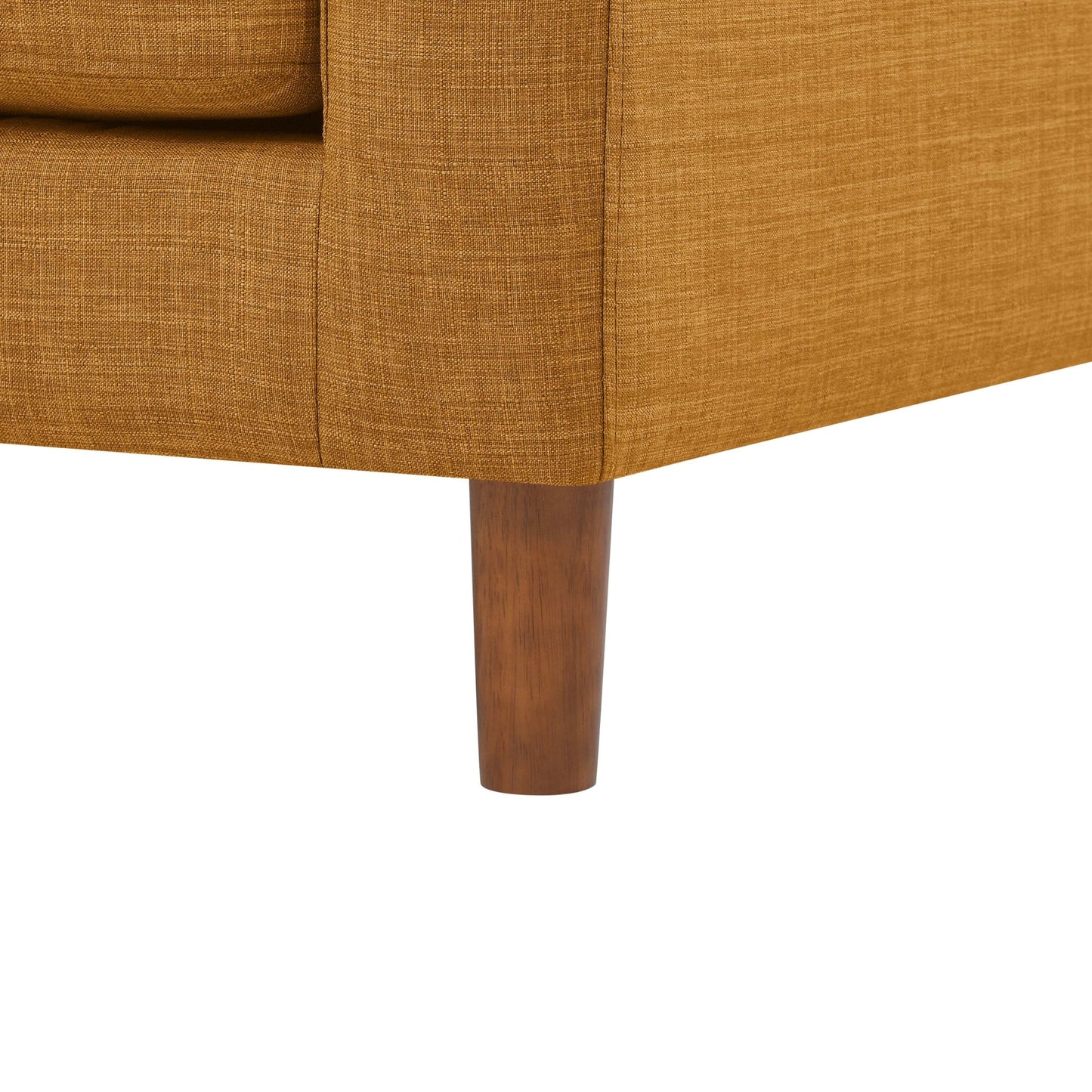 57 Fabric Loveseat with Wood Legs - 34 D x 57 W x 33.5 H