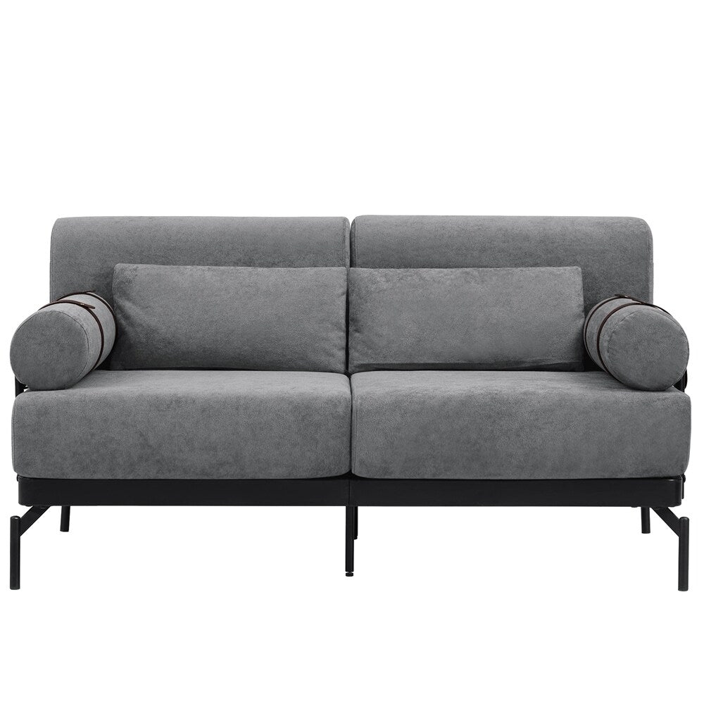 59 Inch Sofa Couch 2-Seater Sofa with Flexible USB Ports