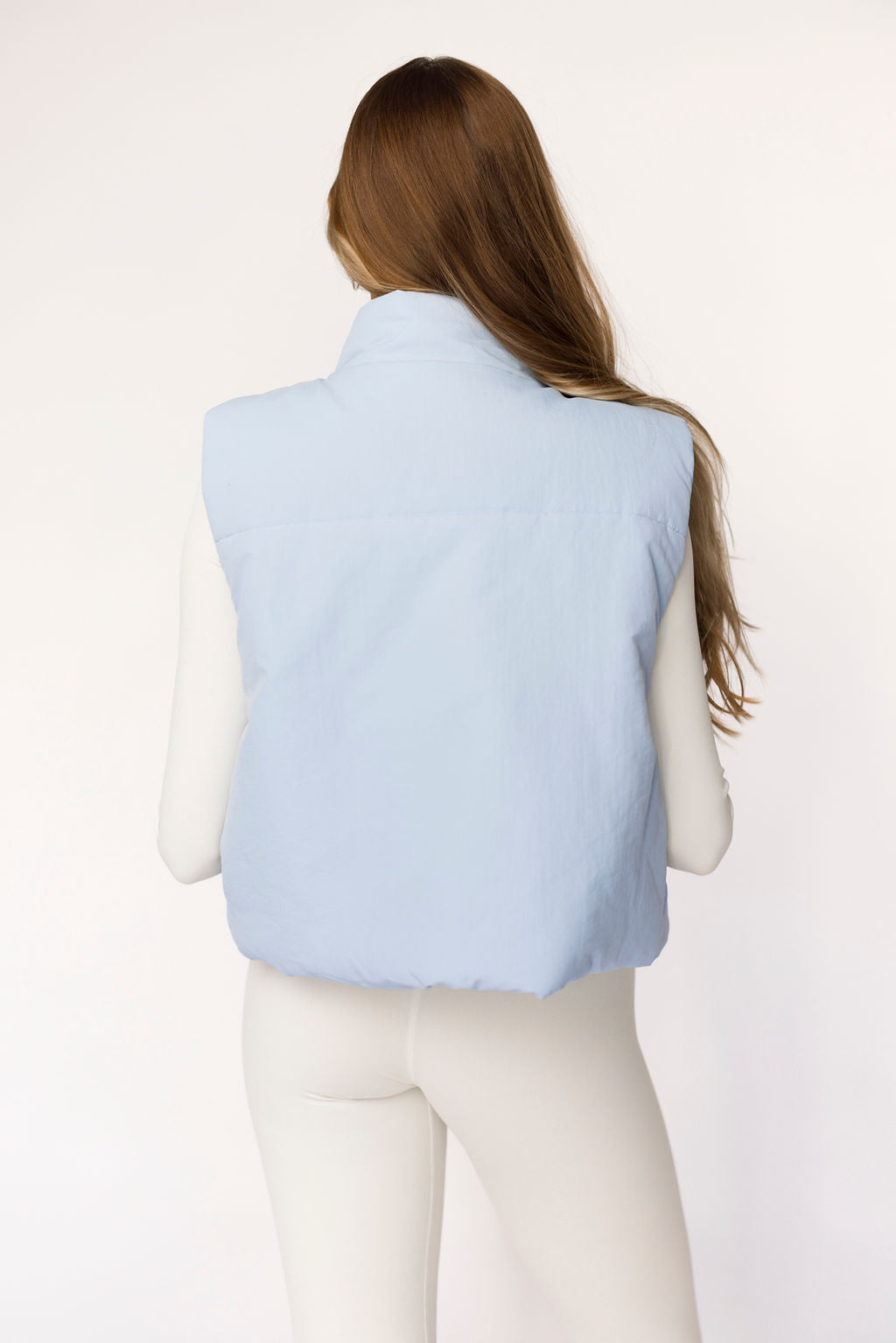 Viv Puffer Vest in Baby Blue
