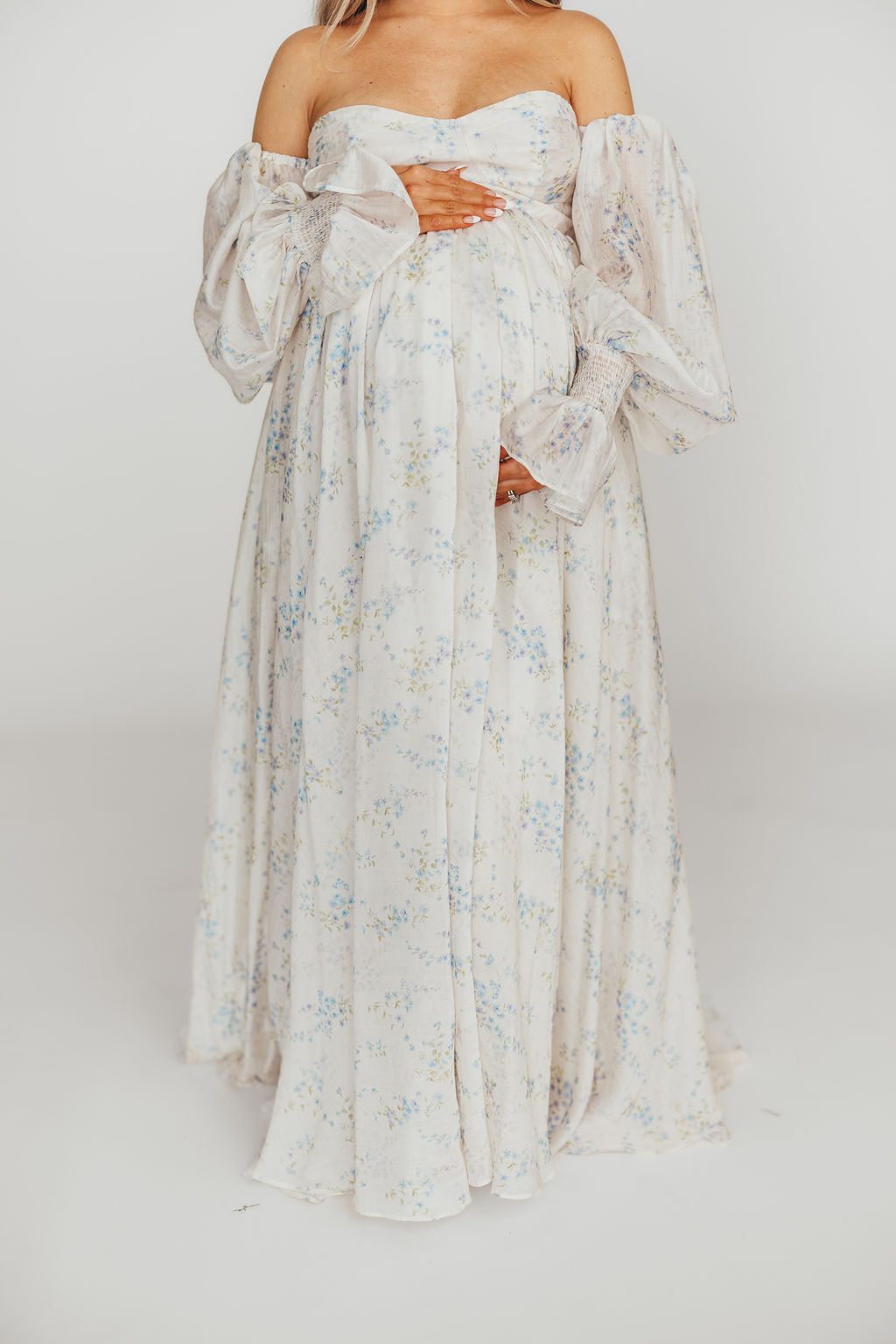 Dear Skye Floral Dress in Blue