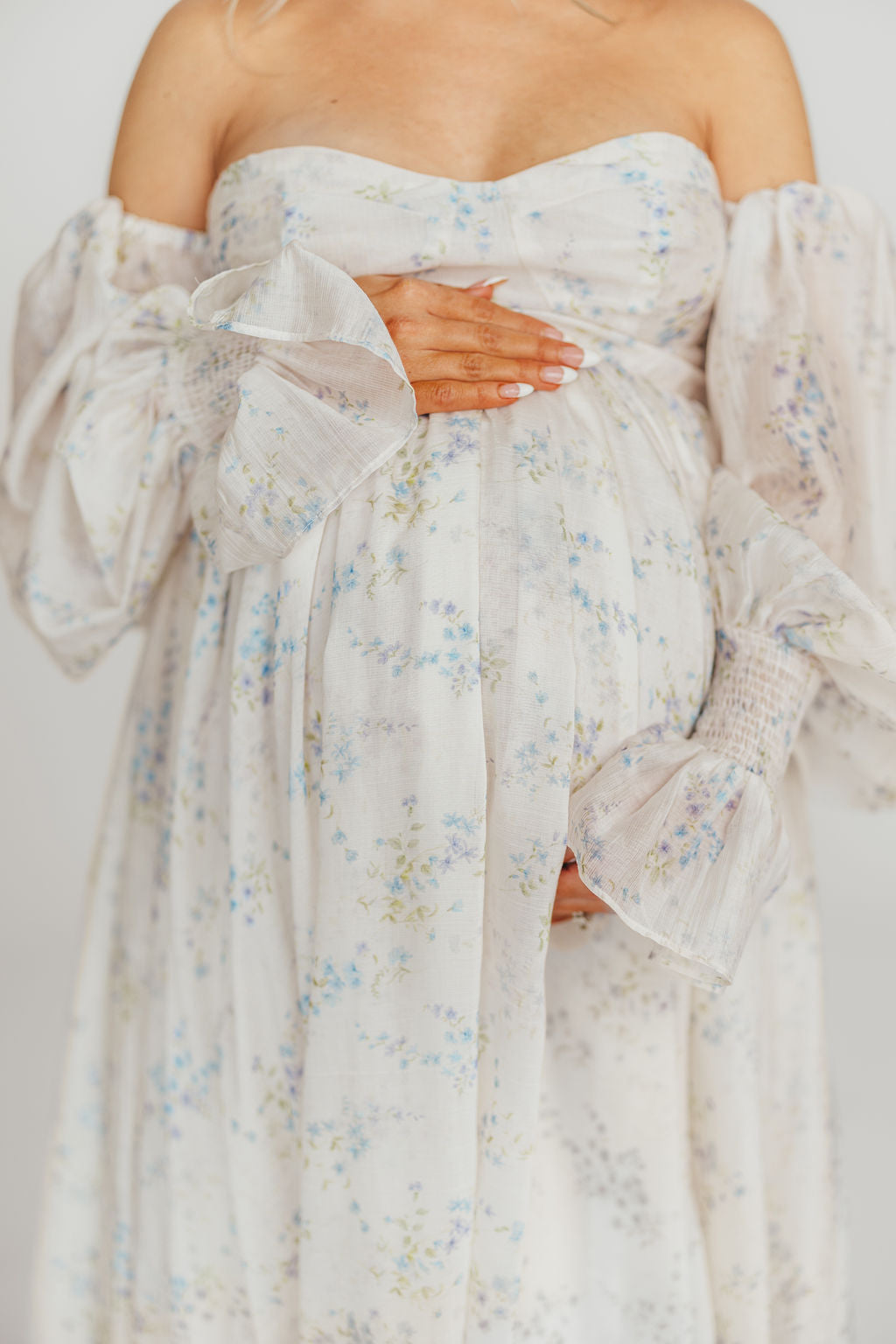 Dear Skye Floral Dress in Blue