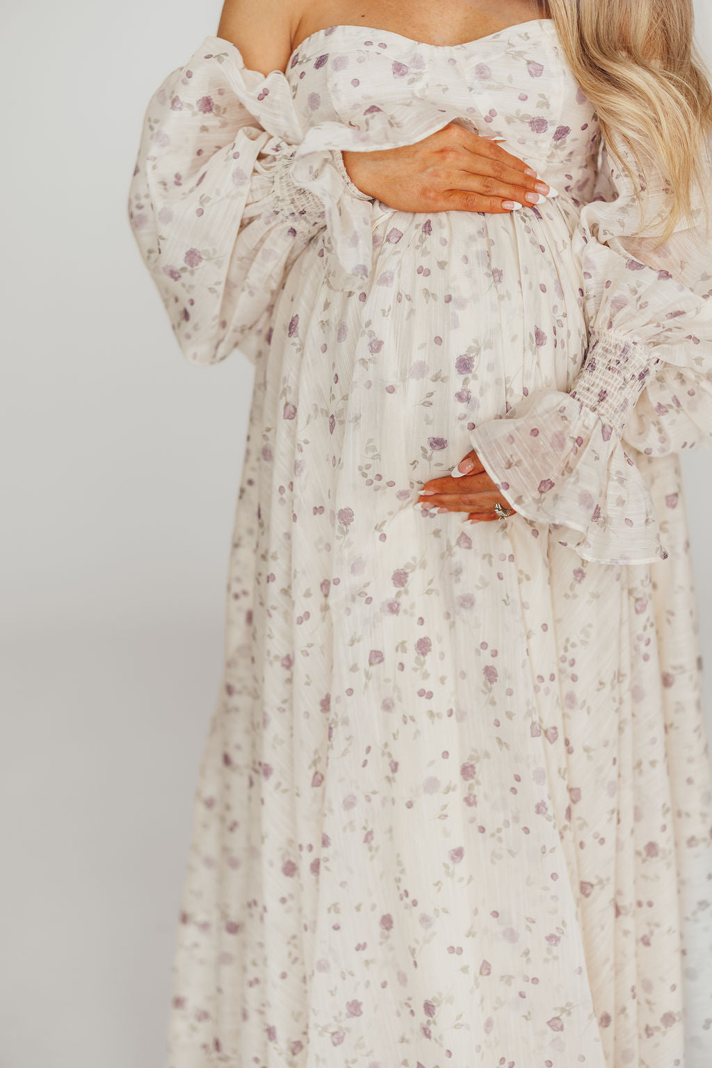 Dear Lily Maxi Dress in Lilac - Bump Friendly