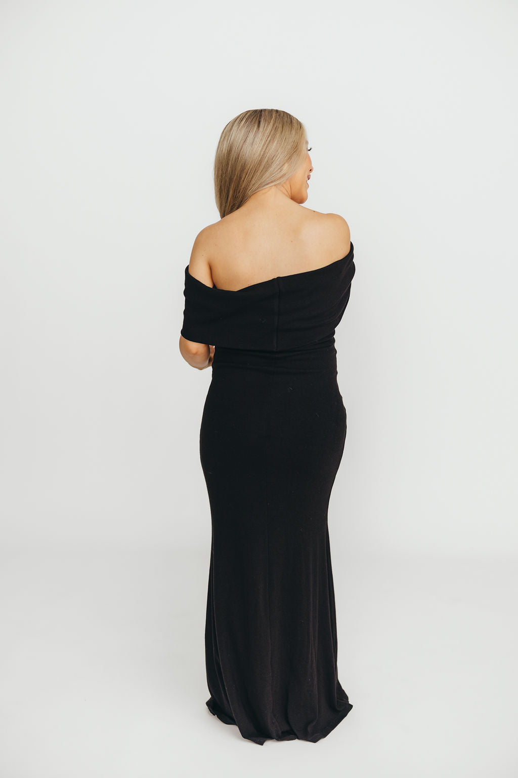 Monroe Maxi Dress in Black - Bump Friendly