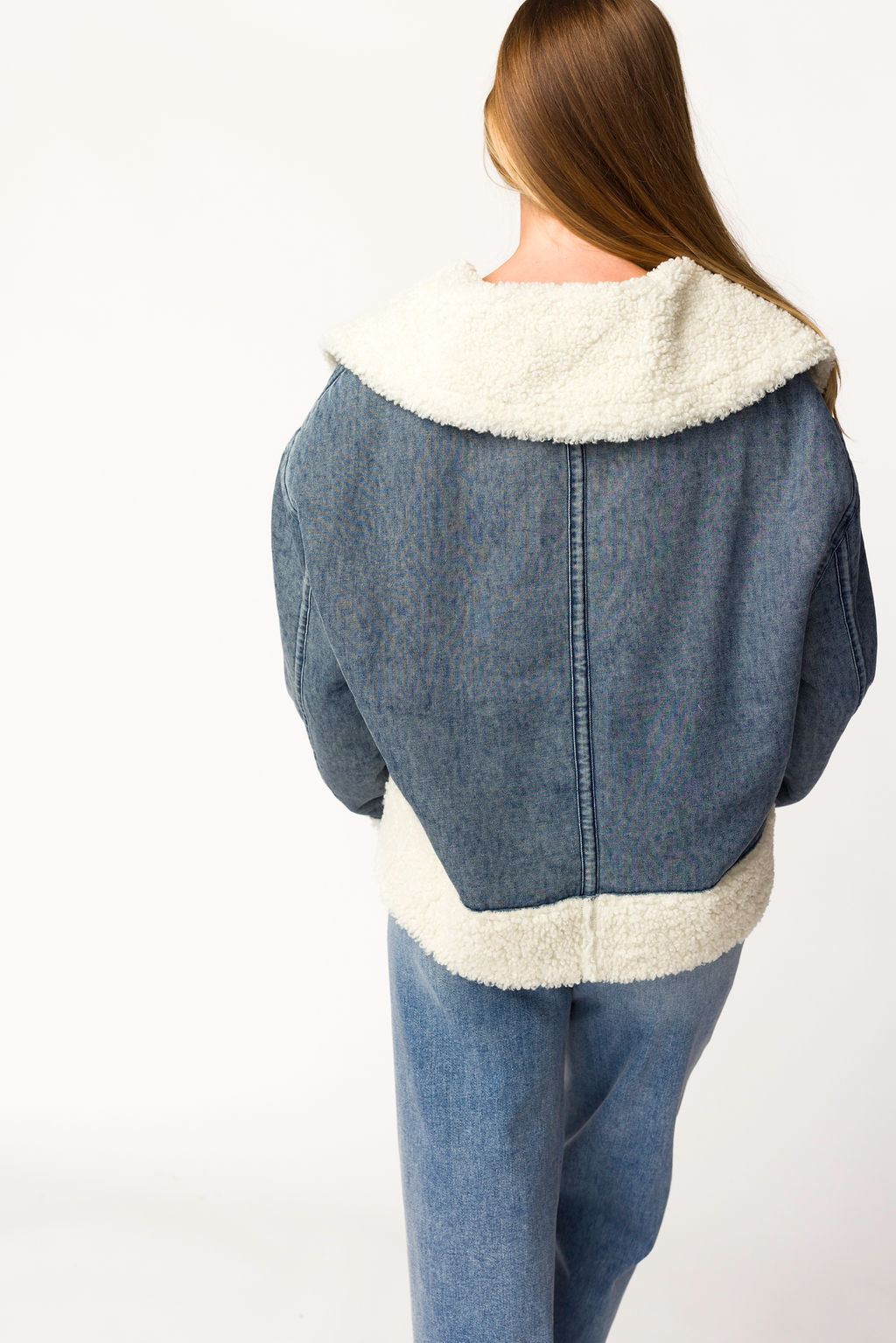 Caitlyn Sherpa and Denim Jacket