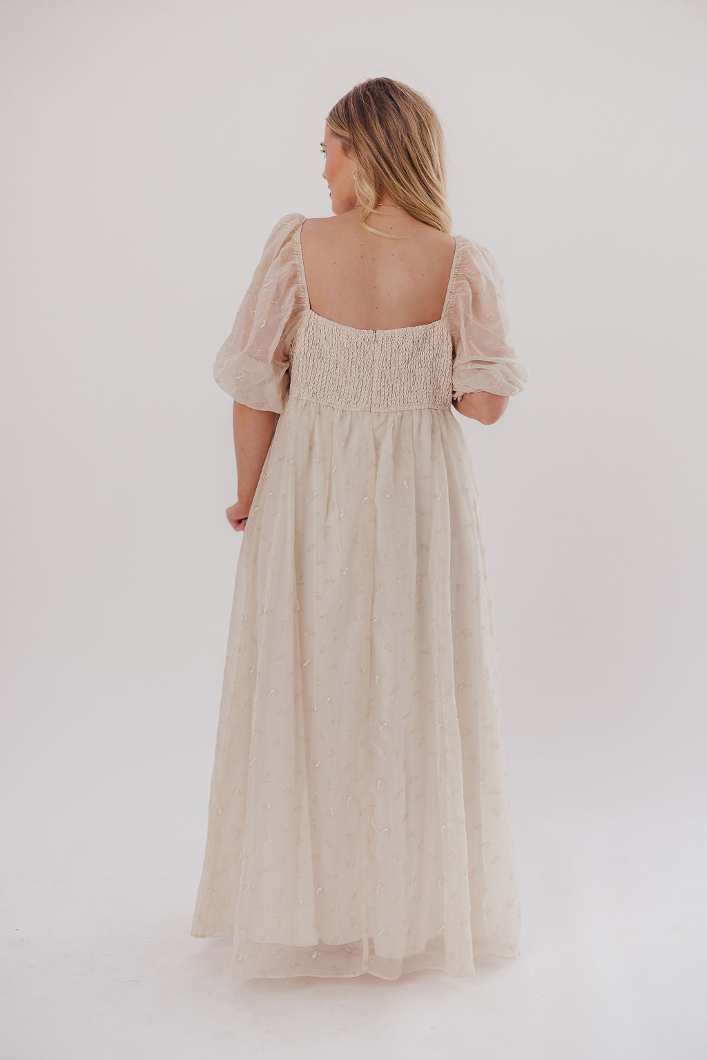 Mona Maxi Dress with Smocking in Butter Floral - Bump Friendly & Inclusive Sizing (S-3XL)