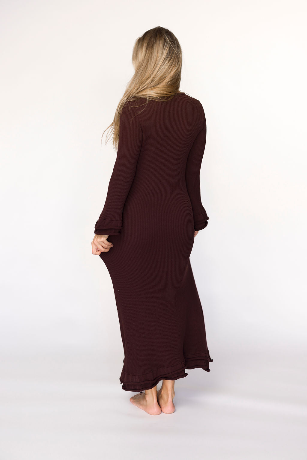 Arlet Dress in Brown - Bump Friendly