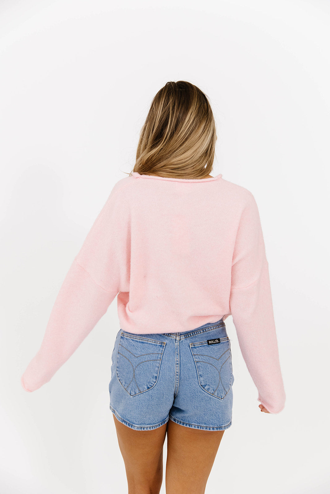 Piper Cardigan in Baby Pink