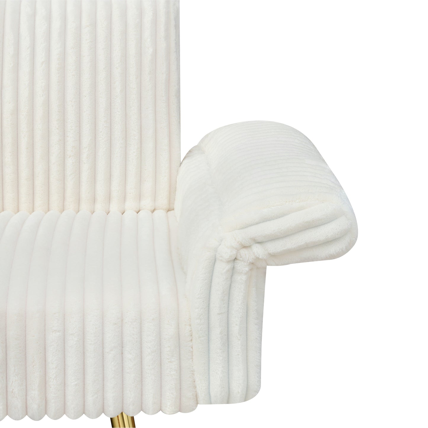 79 Corduroy Foldable Sofa Bed with 3-Position Armrests, High-Resilience Foam, and Metal Legs