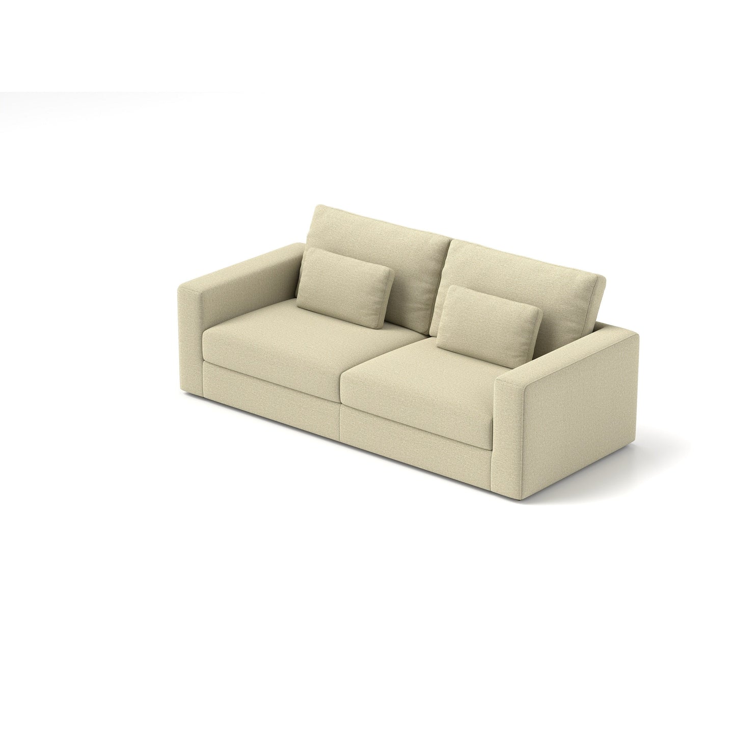 83Fabric 3-Seater Sofa - Plush Double-Cushioned Comfort for Modern Living Rooms