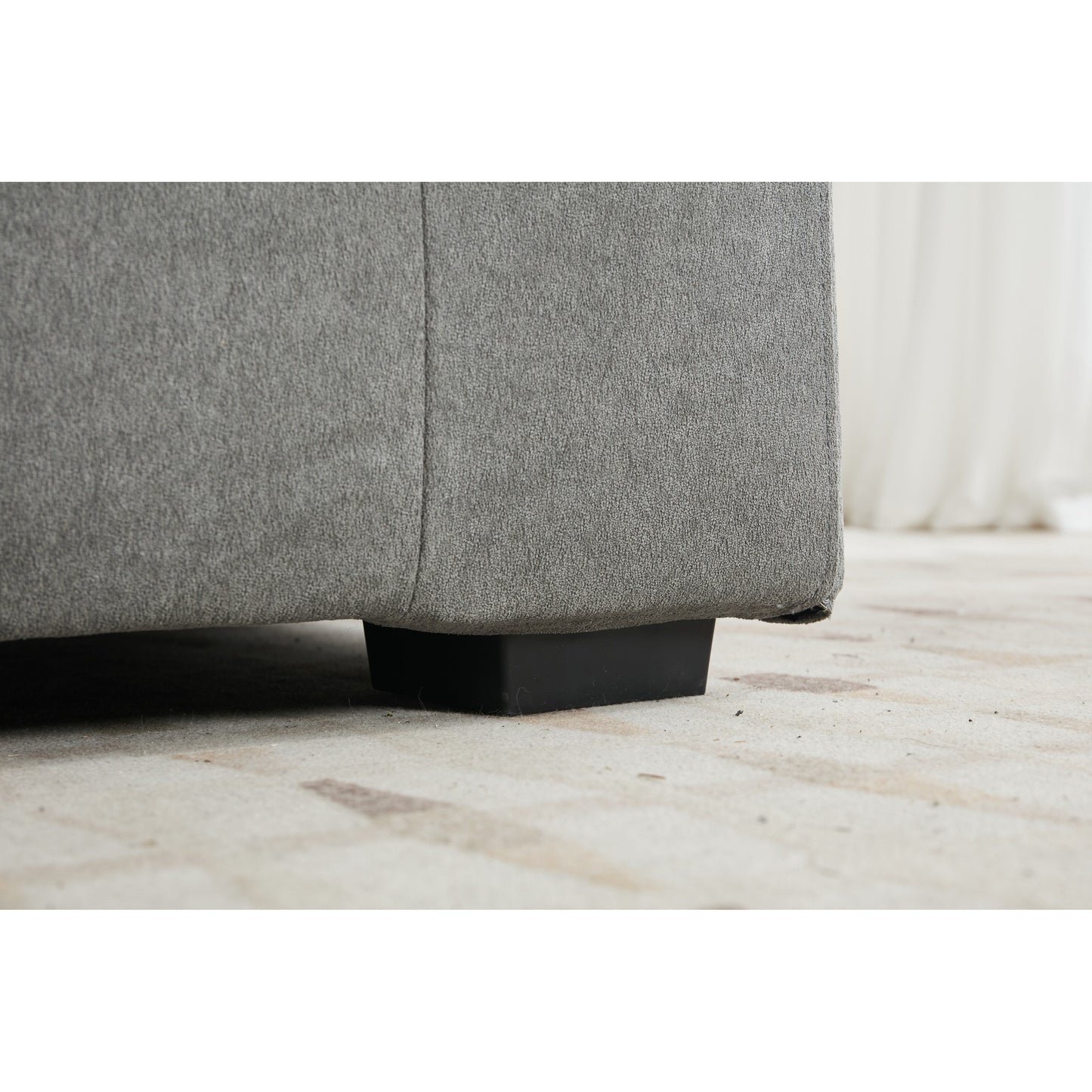 83Fabric 3-Seater Sofa - Plush Double-Cushioned Comfort for Modern Living Rooms