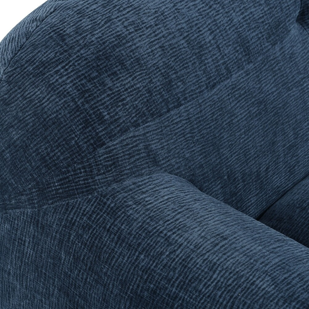 85.8 Inch Wide Chenille Fabric 3-Seater Sofa with Tufted Style