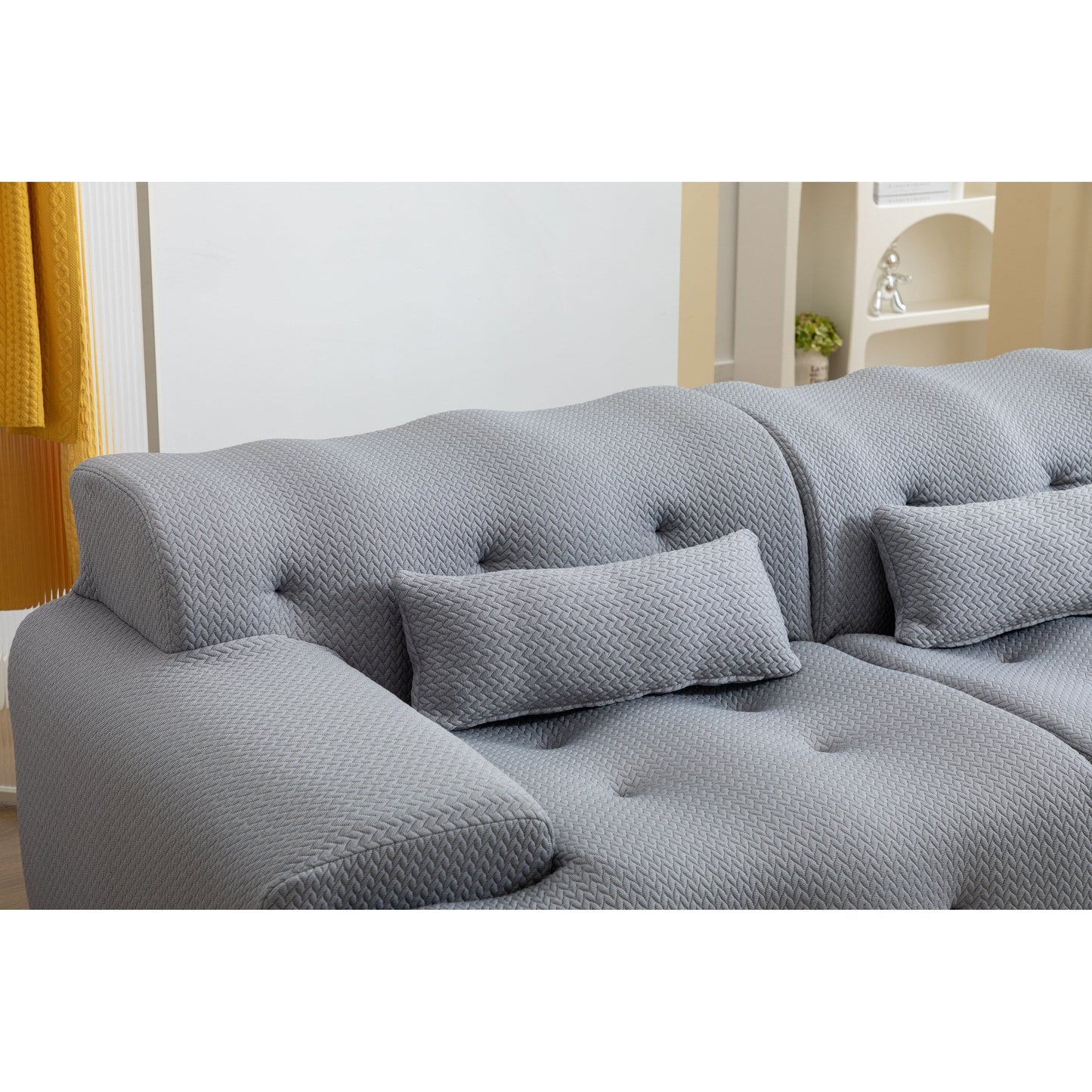 90 Foam Spring 2-Seater Sofa with No-Assembly Design