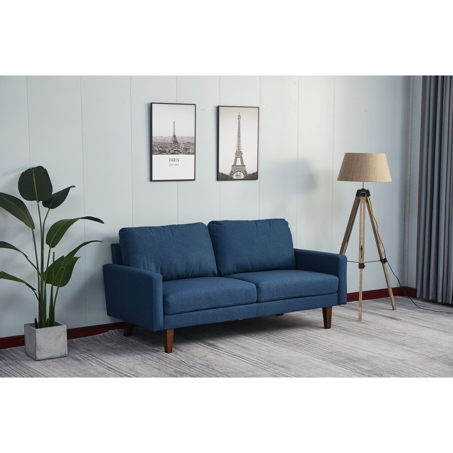 Adelaide 70'' Linen Square Arm Sofa