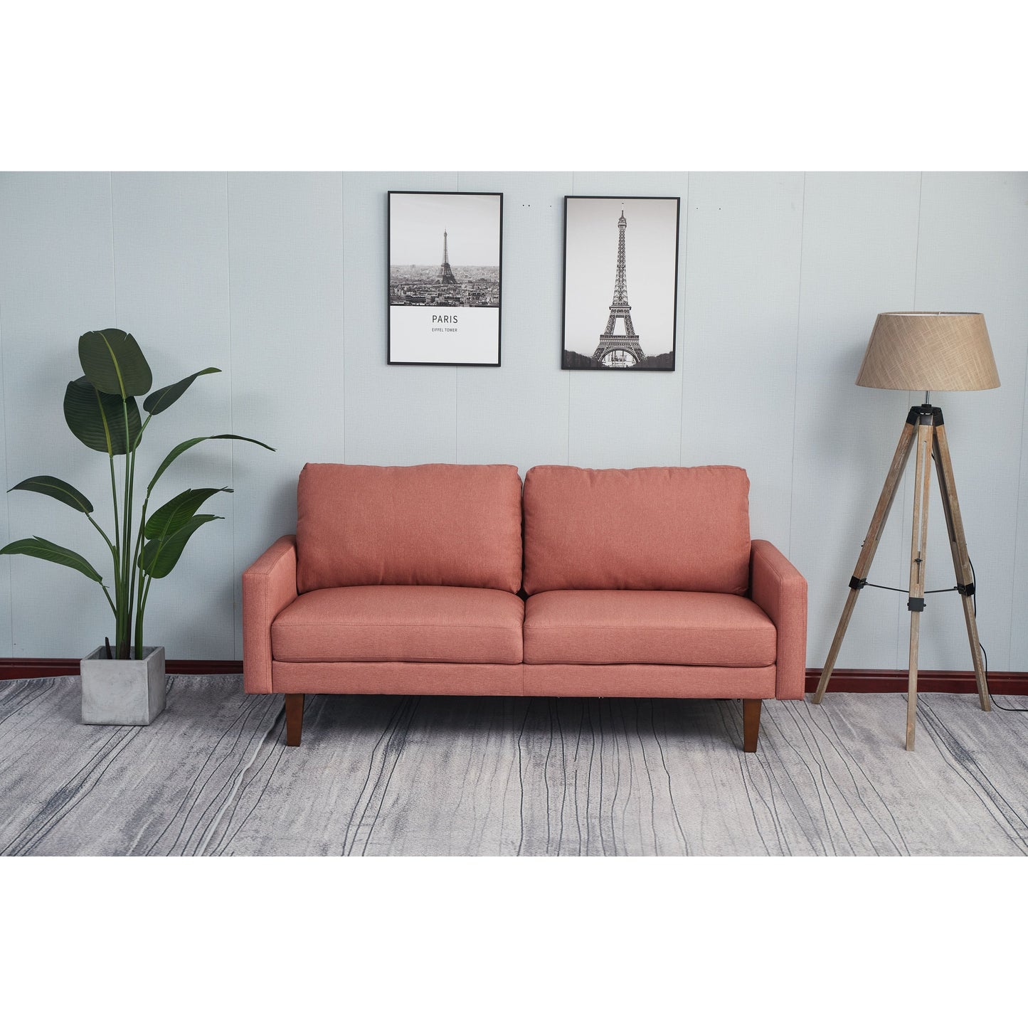 Adelaide 70'' Linen Square Arm Sofa
