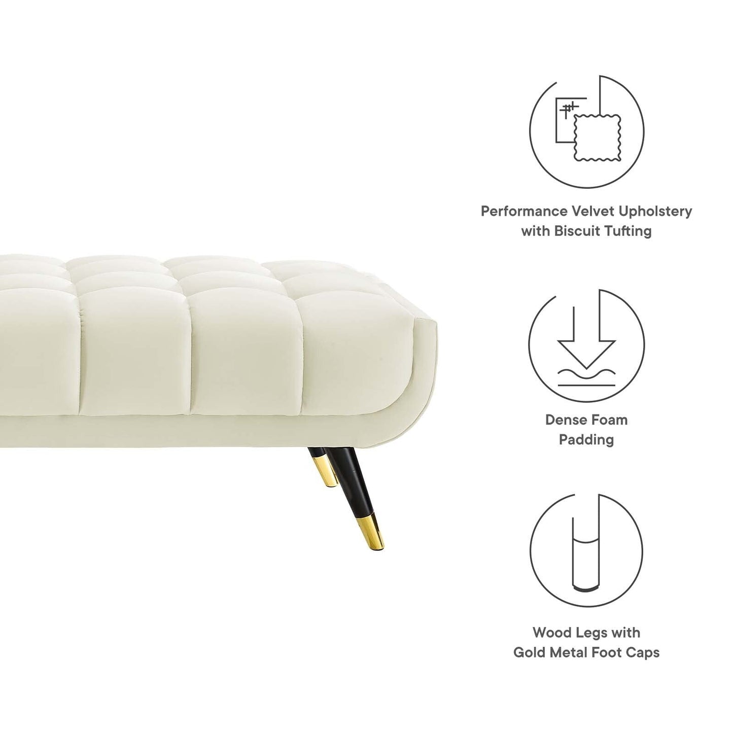 Adept 60 Performance Velvet Bench