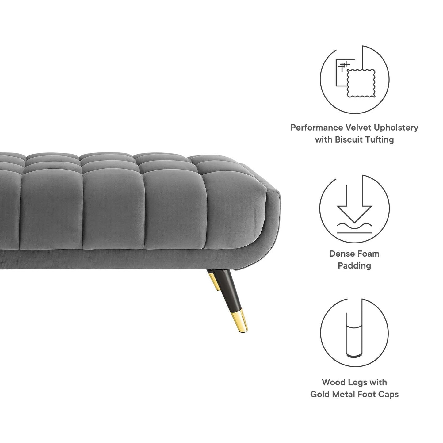 Adept 60 Performance Velvet Bench