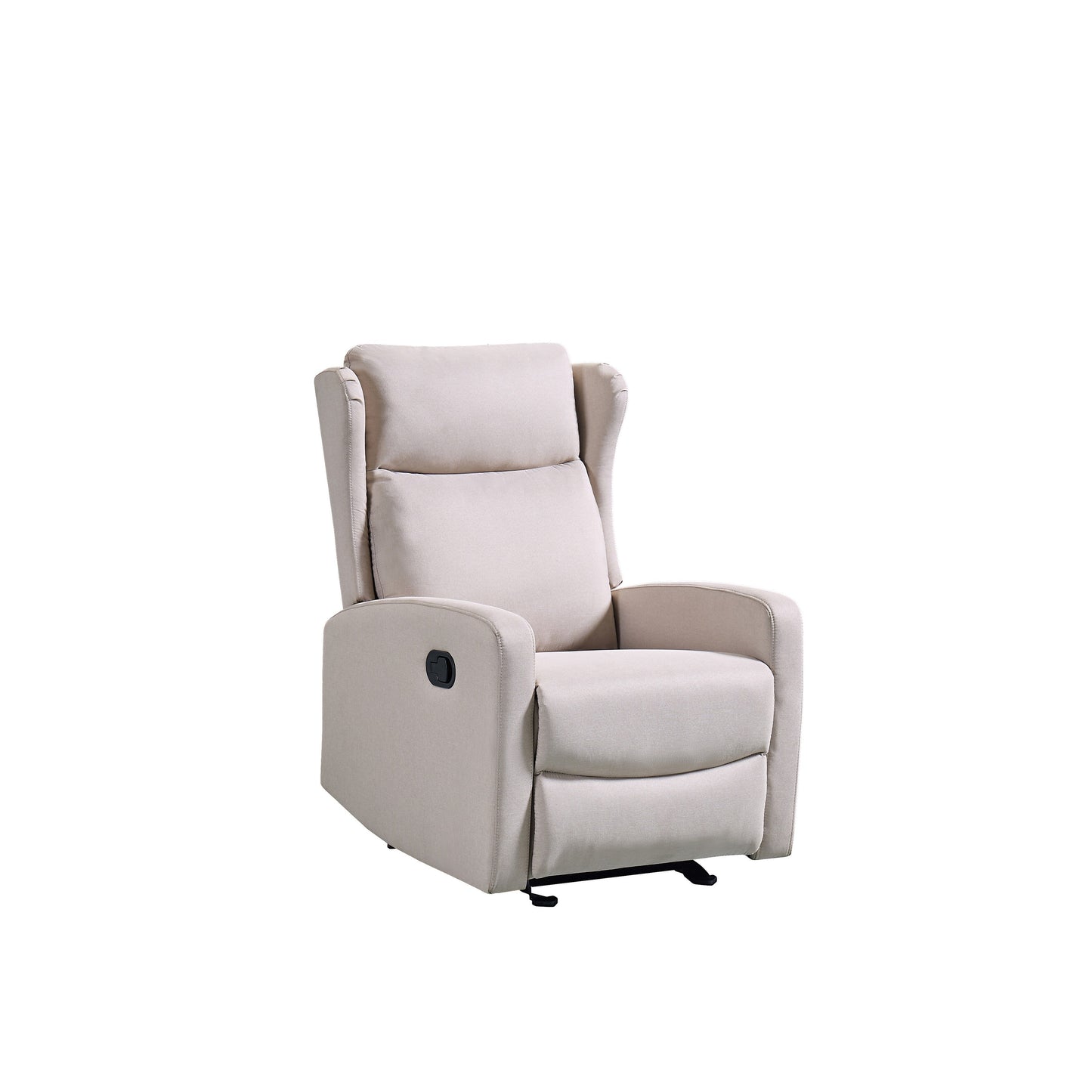 Adjustable Rocker Recliner Chair (90°-165°) with Linen Upholstery