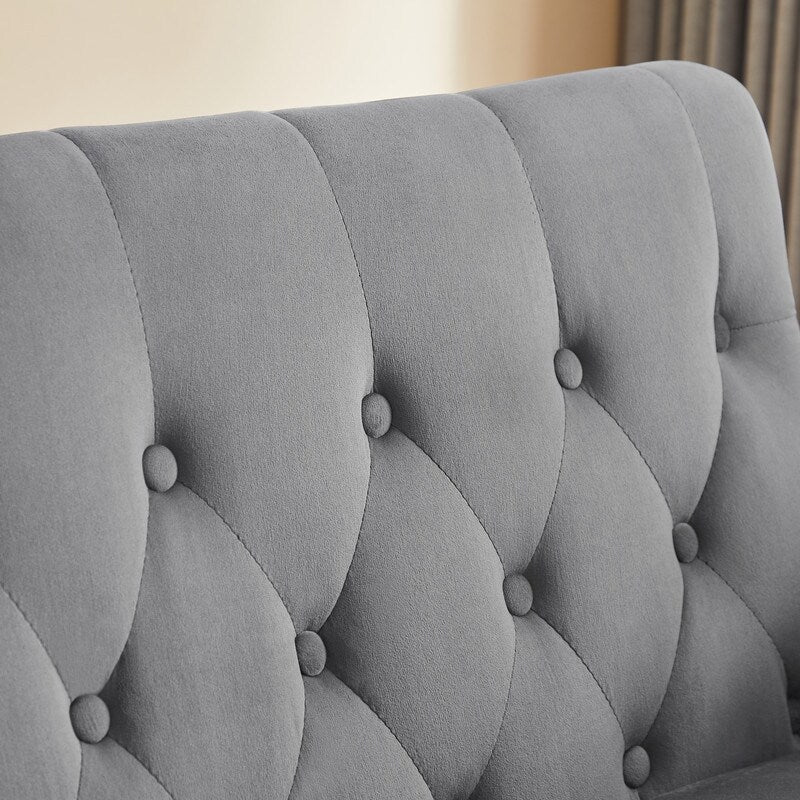 Adjustable Sleeper Sofa with 2 Lumbar Pillows