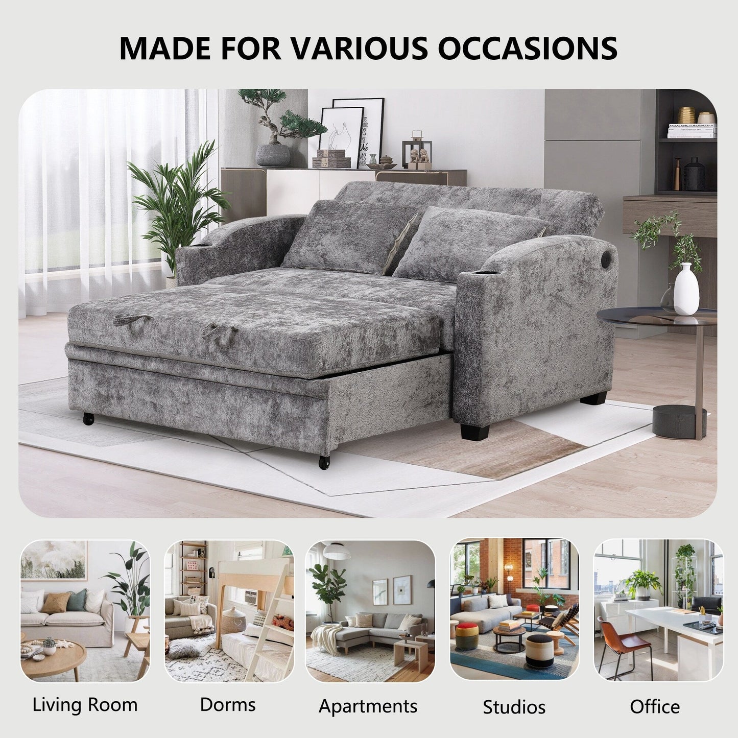 Affordable Convertible Sofa Bed - Space-Saving Furniture for Small Spaces