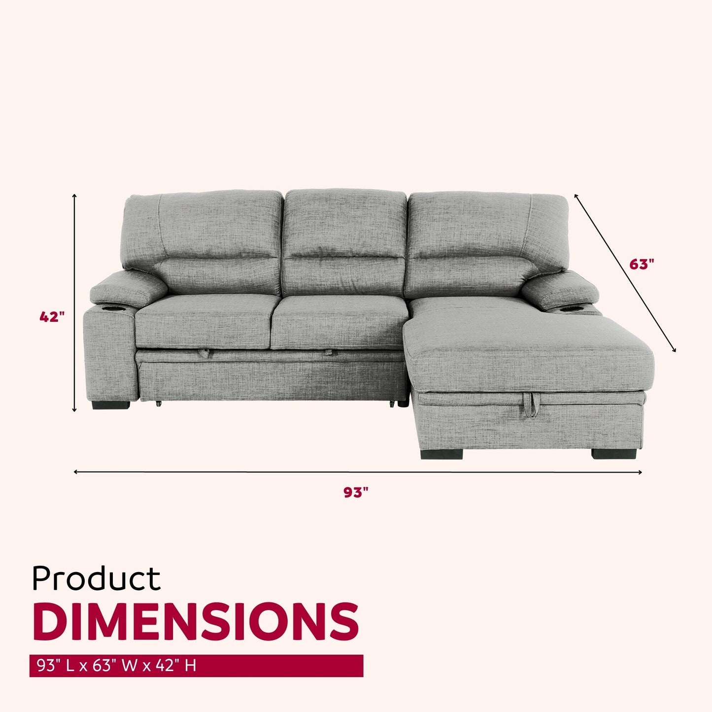 Affordable Convertible Sofa Bed - Space-Saving Furniture for Small Spaces