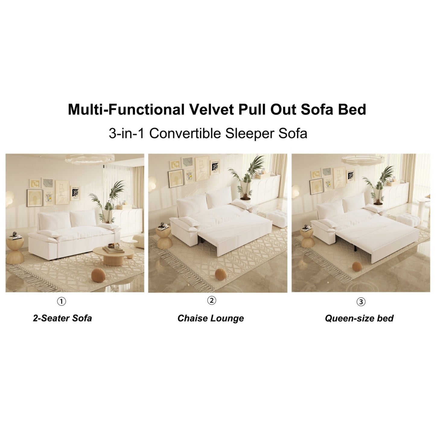 Affordable Convertible Sofa Bed - Space-Saving Furniture for Small Spaces