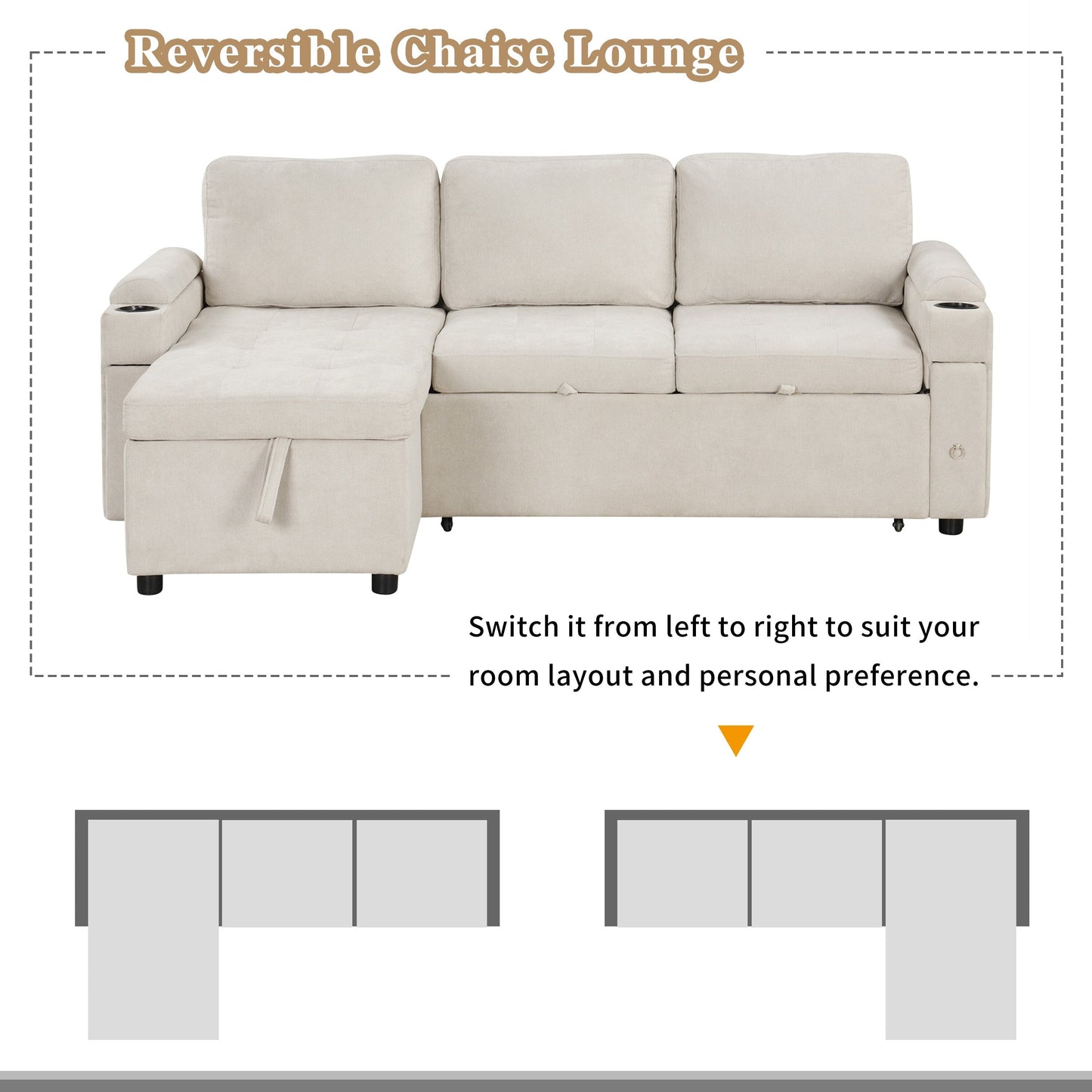 Affordable Convertible Sofa Bed - Space-Saving Furniture for Small Spaces