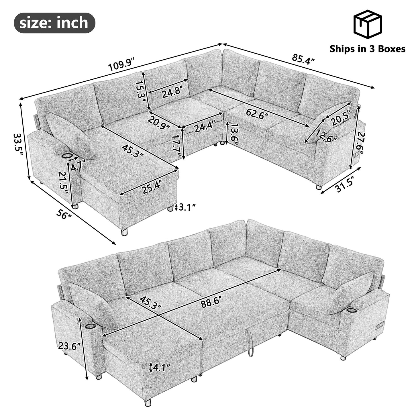 Affordable Convertible Sofa Bed - Space-Saving Furniture for Small Spaces
