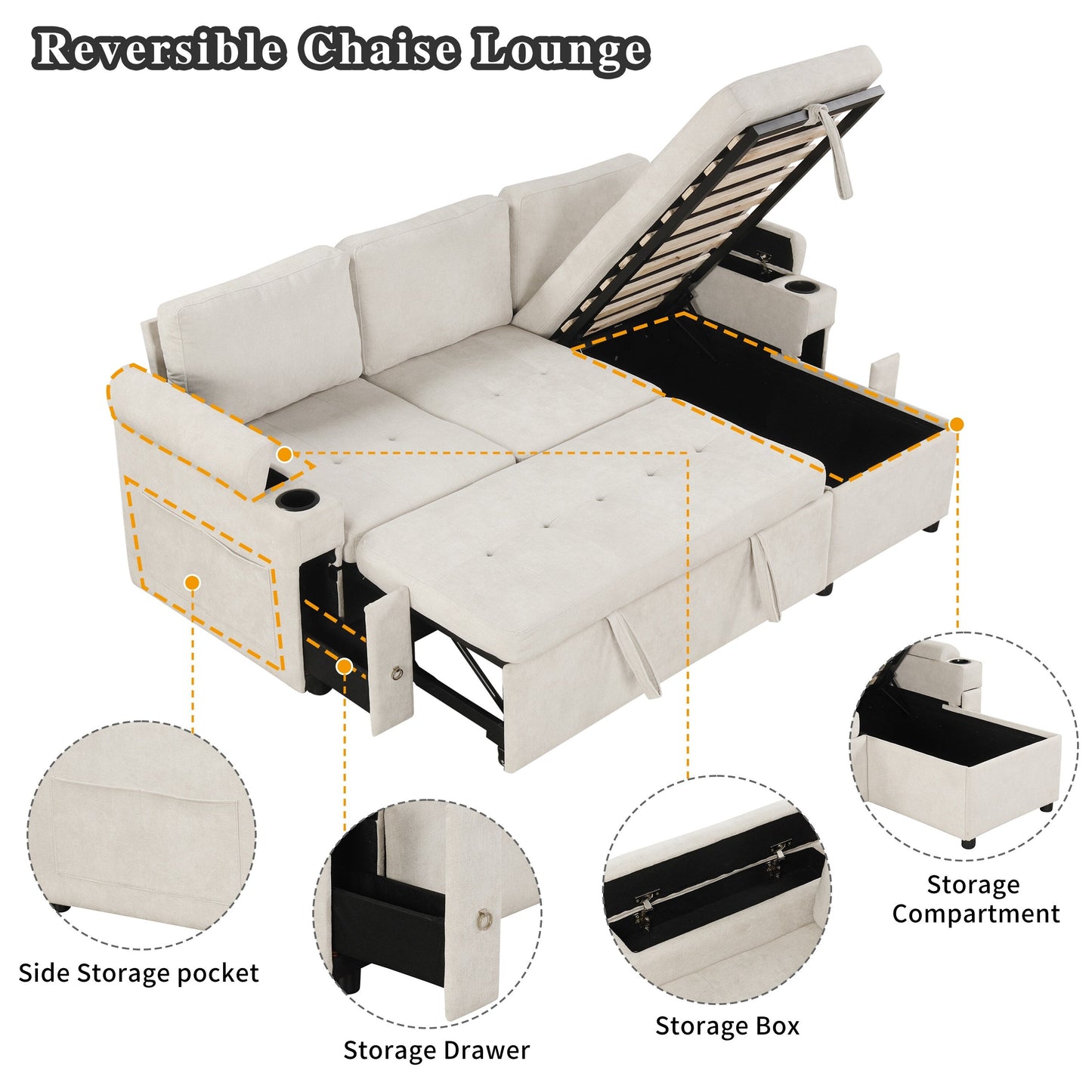 Affordable Convertible Sofa Bed - Space-Saving Furniture for Small Spaces