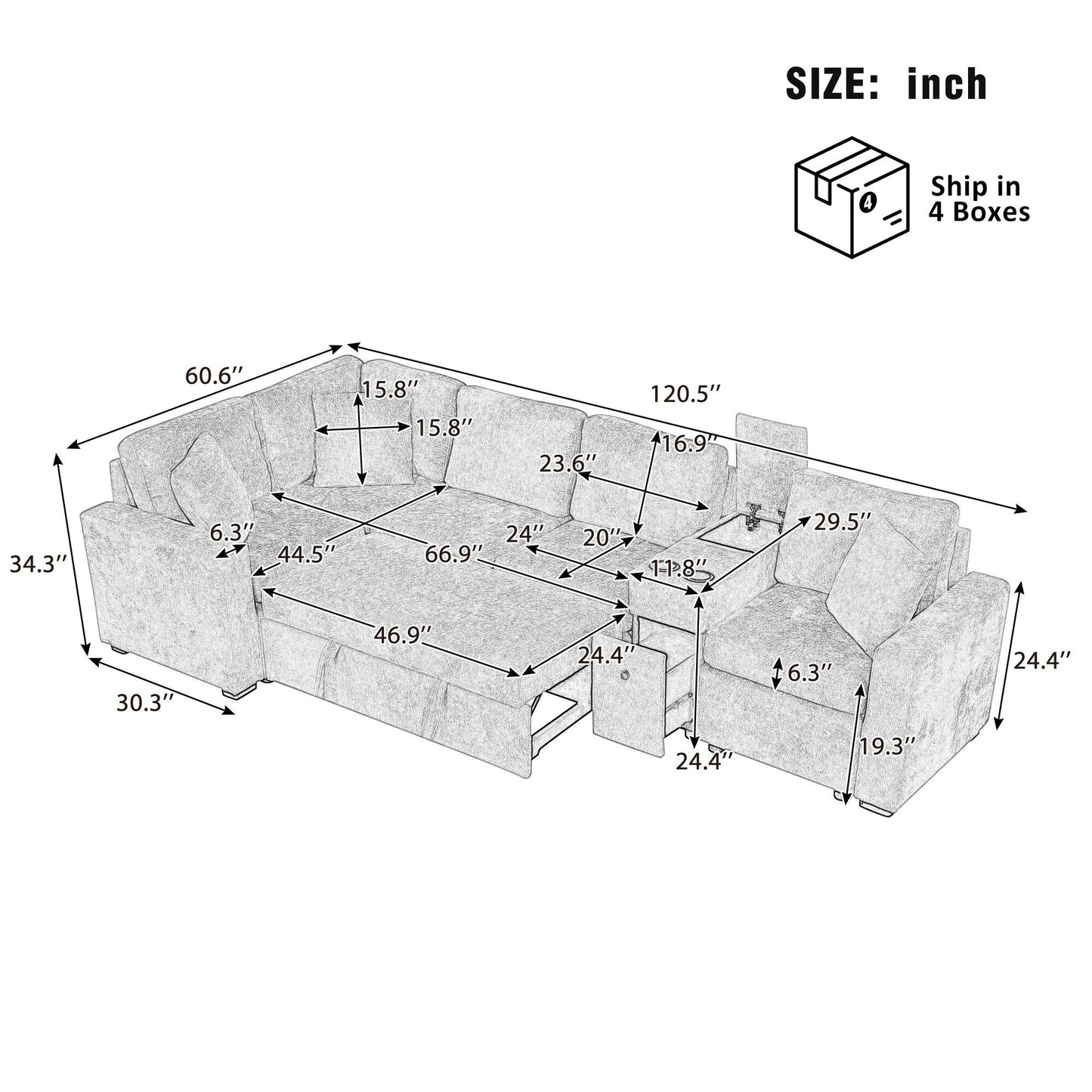 Affordable Convertible Sofa Bed - Space-Saving Furniture for Small Spaces