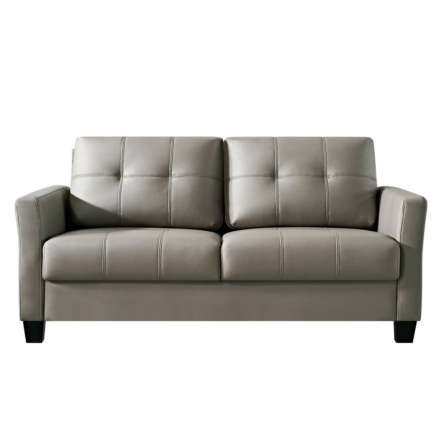 Ainfox 57.50'' Faux Leather Loveseat