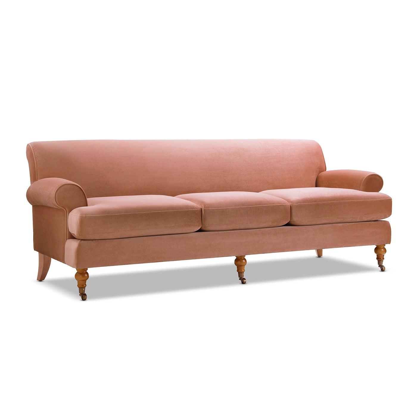 Alana Lawson 88 Inch Living Room Sofa â?Three Cushion Couch with Rolled Arms and Tight Back â?Minimal Assembly Required