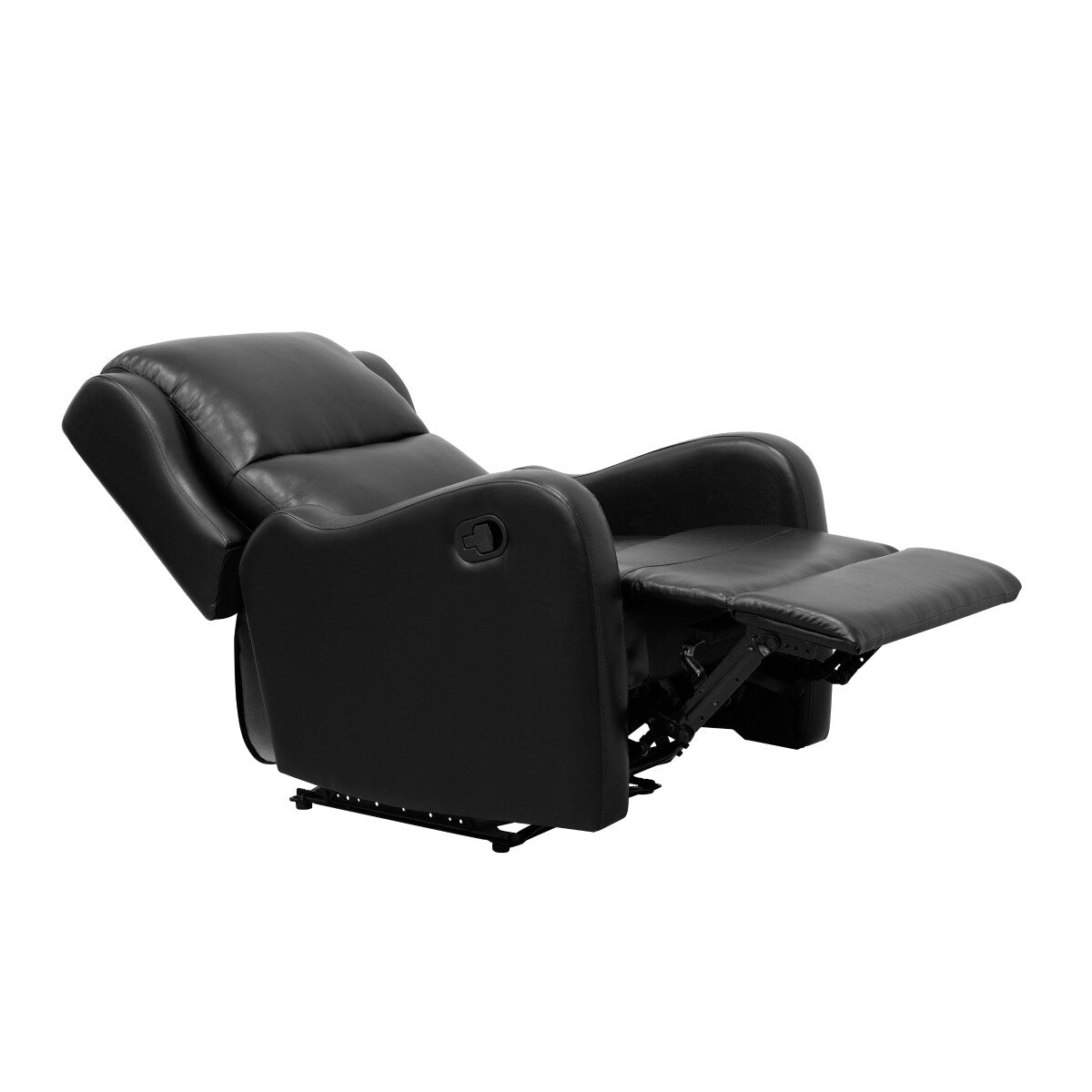 Alayna Black Faux Leather Recliner