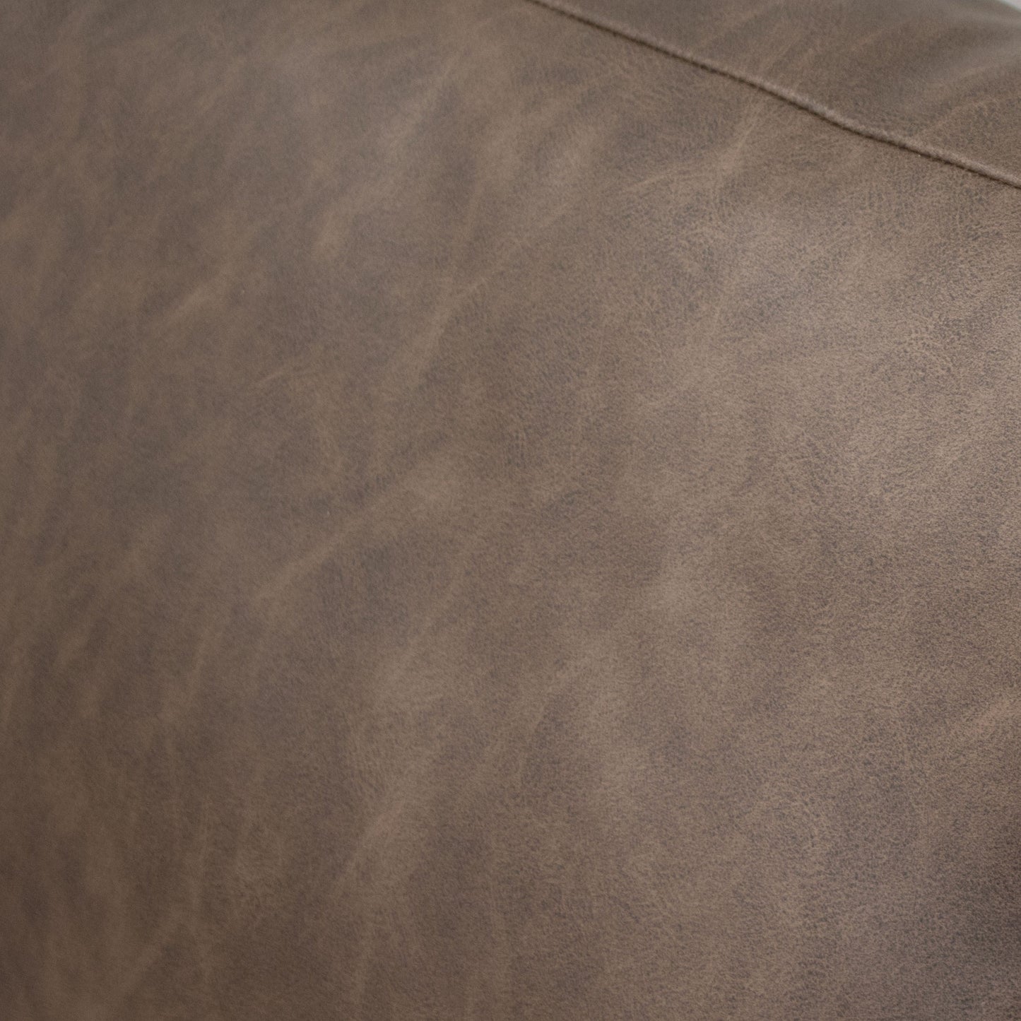 Alfi Sofa, 85 Inch, 2 Accent Pillows, Modern Dark Brown Faux Leather