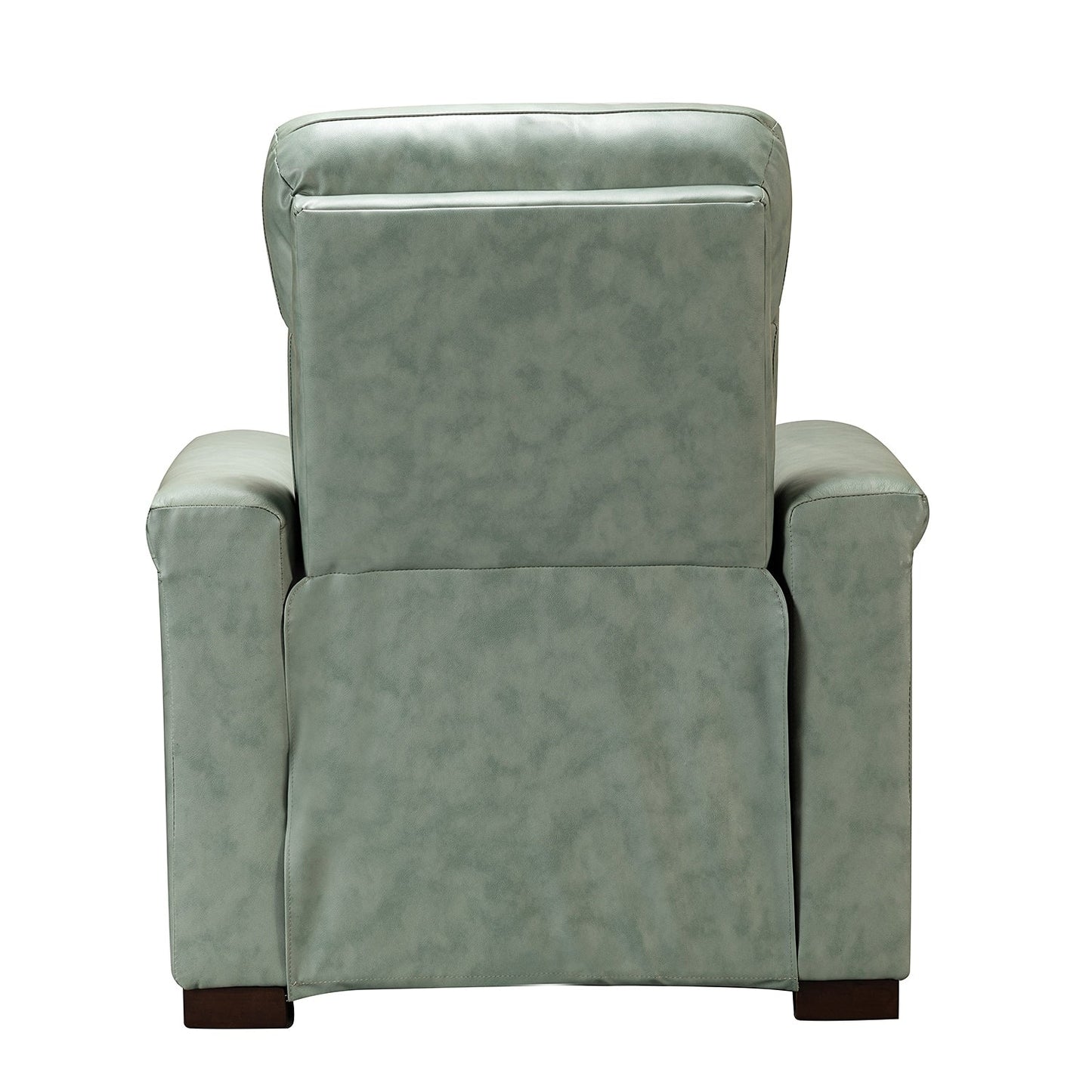 Alicia 34.65 Wide Contemporary Classic Genuine Leather Power Recliner With USB Port