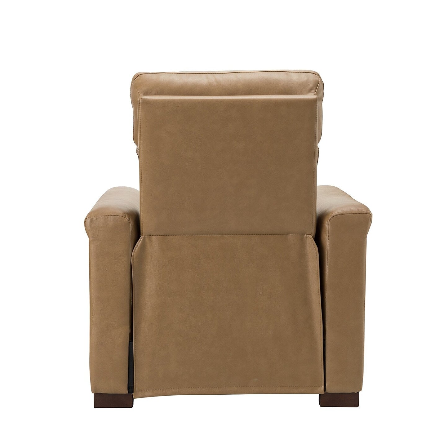 Alicia 34.65 Wide Contemporary Classic Genuine Leather Power Recliner With USB Port