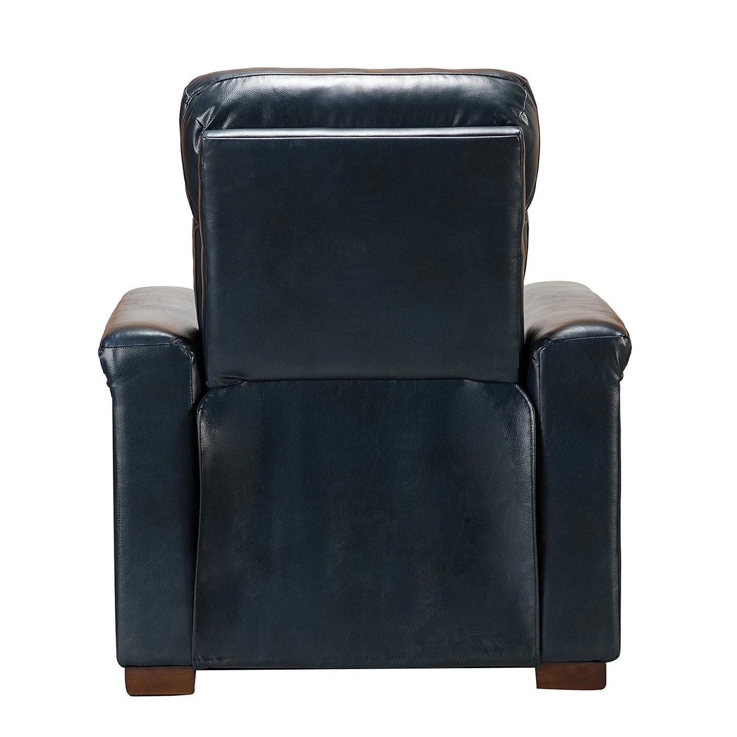 Alicia 34.65 Wide Contemporary Classic Genuine Leather Power Recliner With USB Port