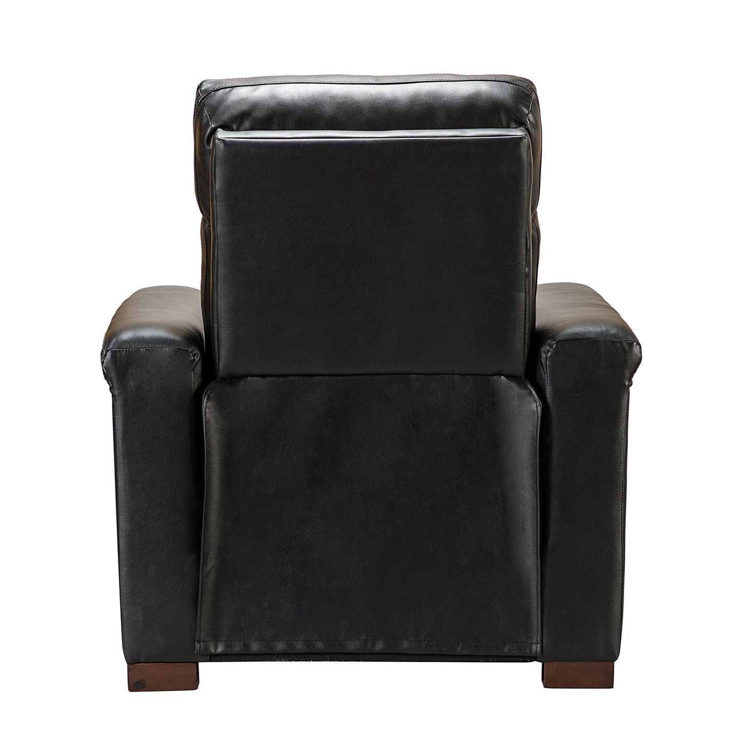 Alicia 34.65 Wide Contemporary Classic Genuine Leather Power Recliner With USB Port