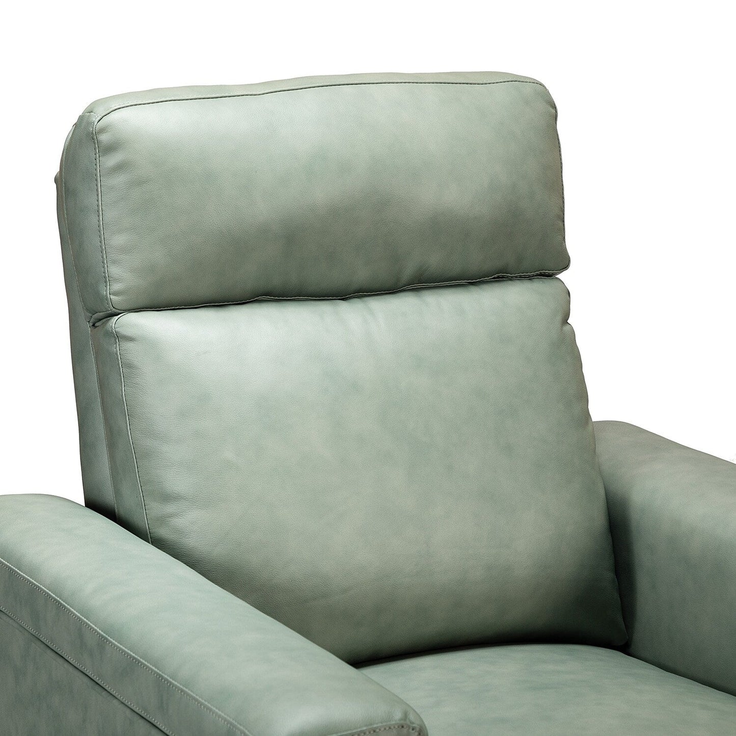 Alicia 34.65 Wide Contemporary Classic Genuine Leather Power Recliner With USB Port