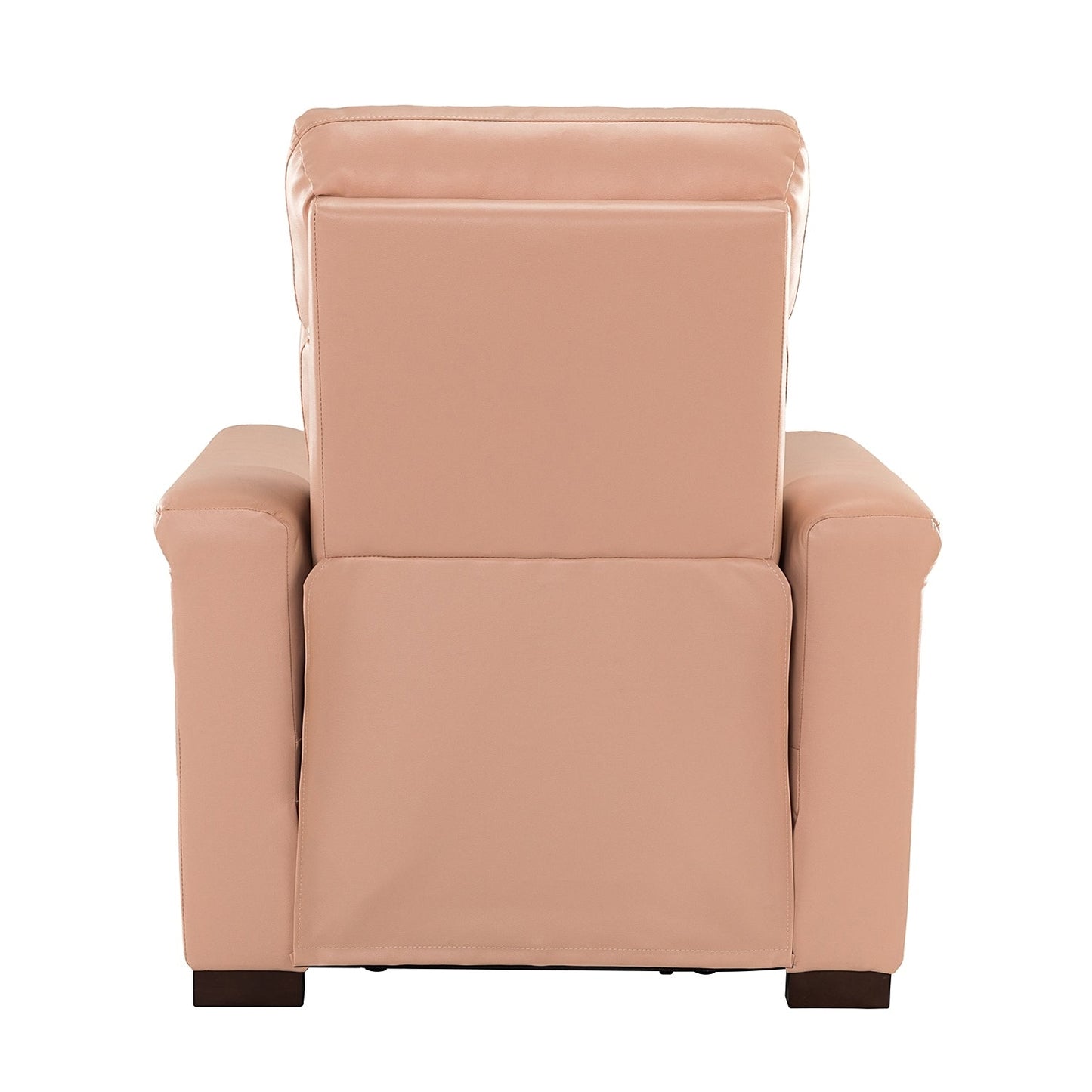 Alicia 34.65 Wide Contemporary Classic Genuine Leather Power Recliner With USB Port