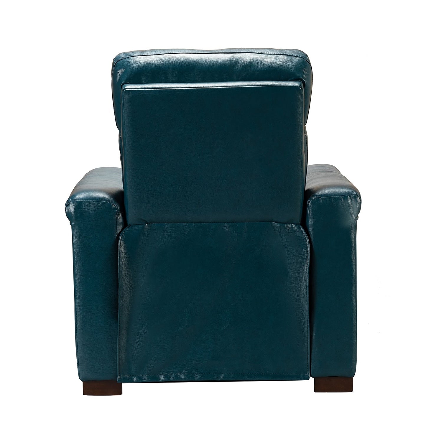 Alicia 34.65 Wide Contemporary Classic Genuine Leather Power Recliner With USB Port