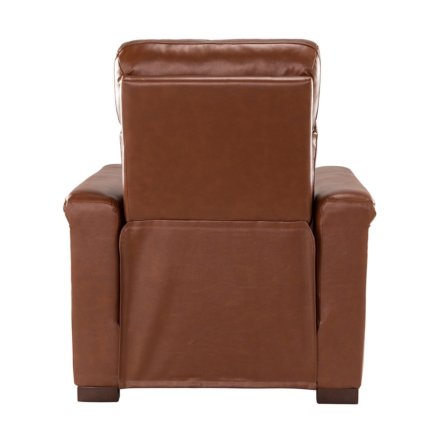Alicia 34.65 Wide Contemporary Classic Genuine Leather Power Recliner With USB Port