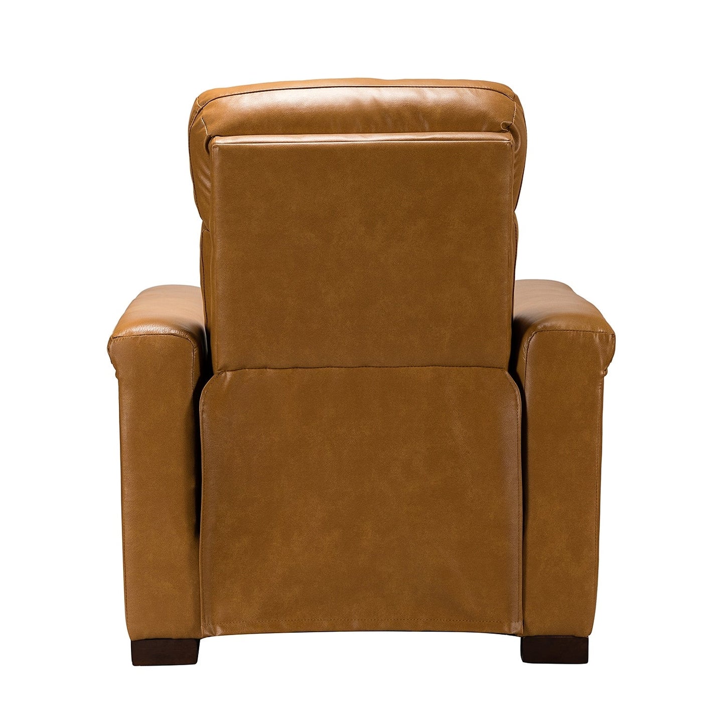 Alicia 34.65 Wide Contemporary Classic Genuine Leather Power Recliner With USB Port