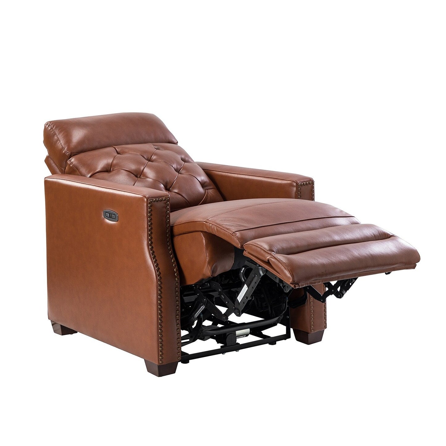 Alina 31.50 Wide Genuine Leather Power Recliner with USB Port