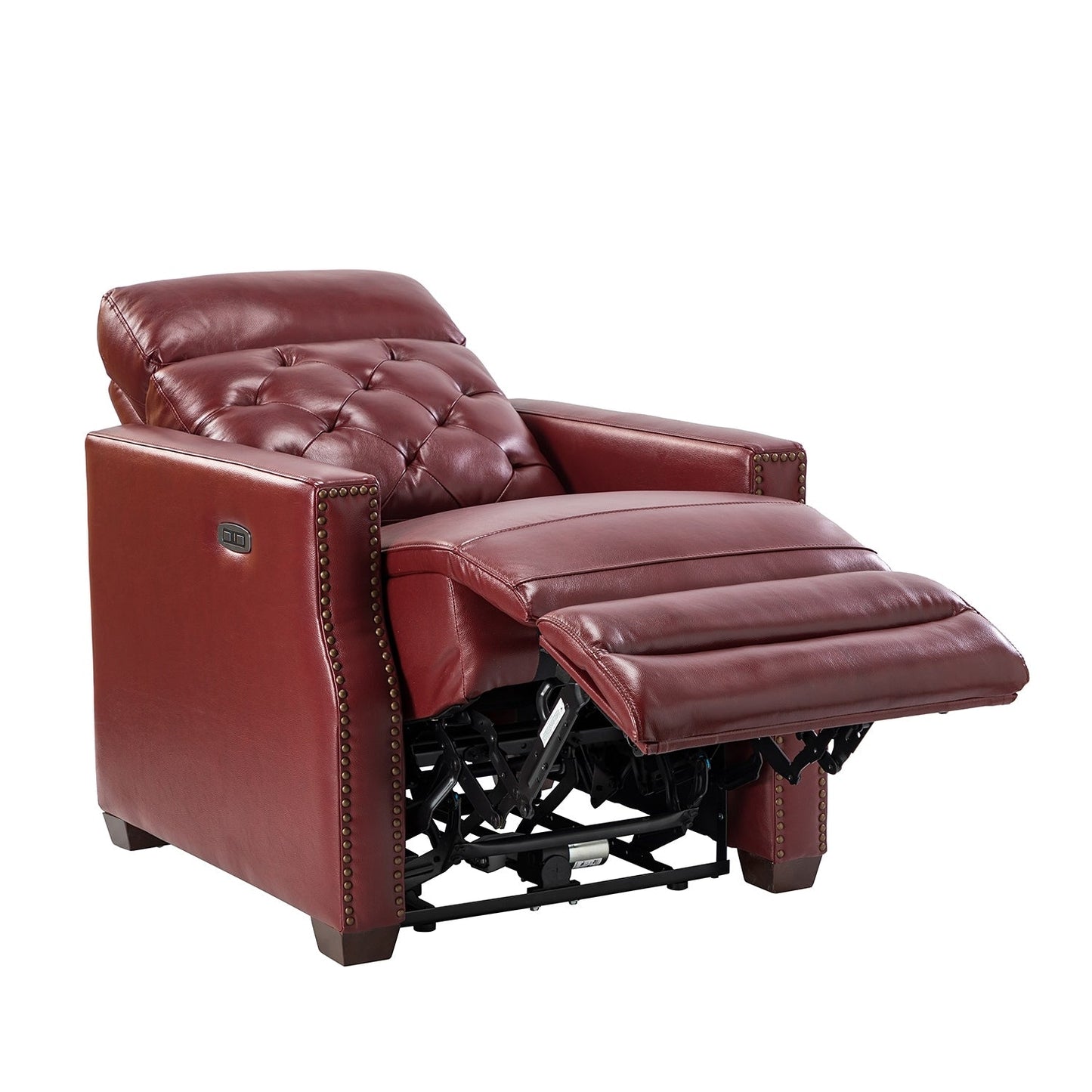 Alina 31.50 Wide Genuine Leather Power Recliner with USB Port
