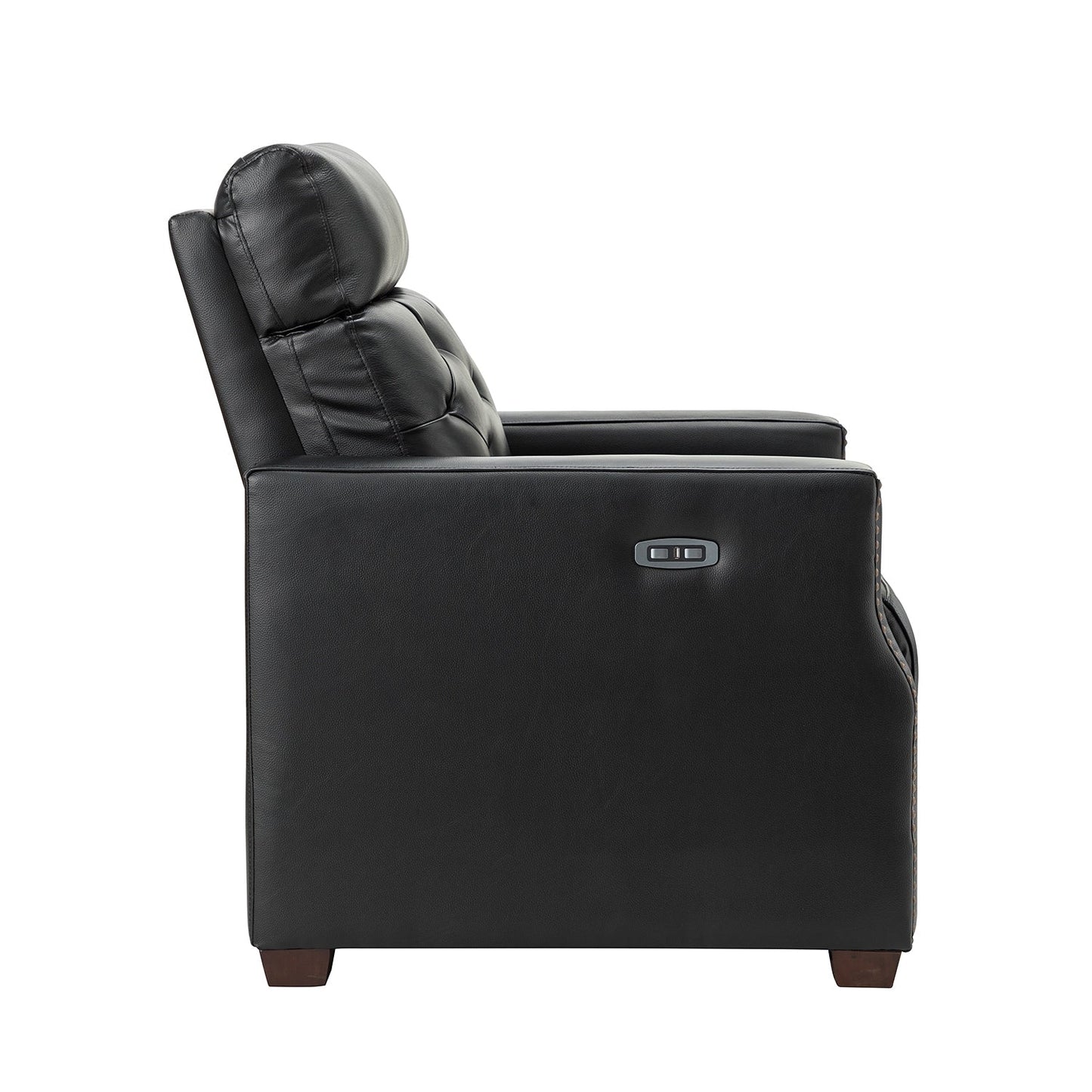 Alina 31.50 Wide Genuine Leather Power Recliner with USB Port